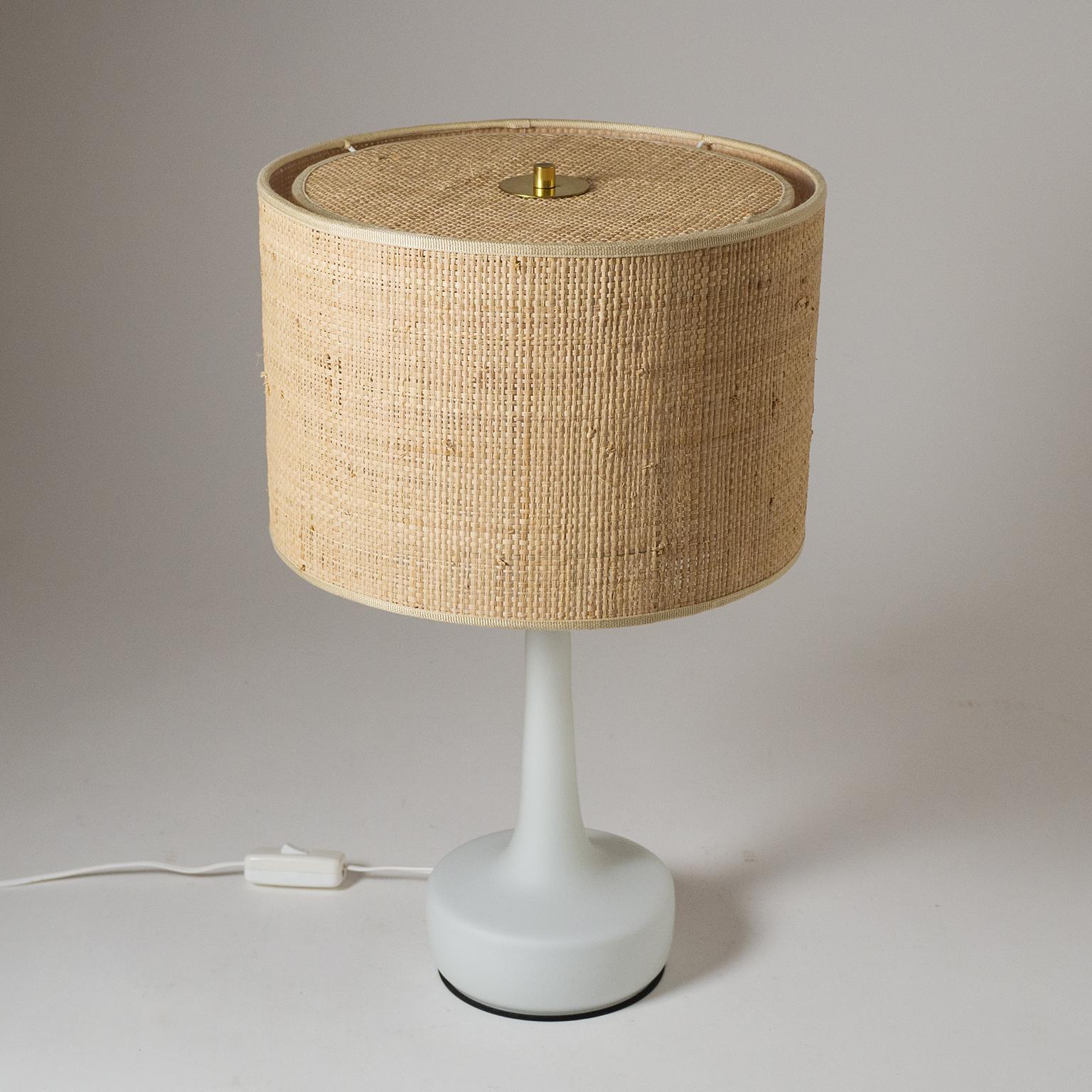 raffia table lamp