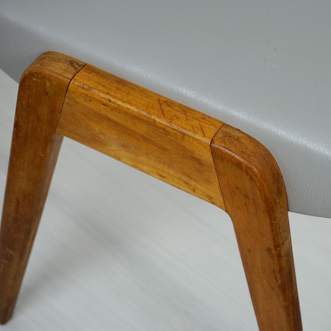Pair of Austrian Mid-Century Beech Stacking Stools by Franz Schuster 6