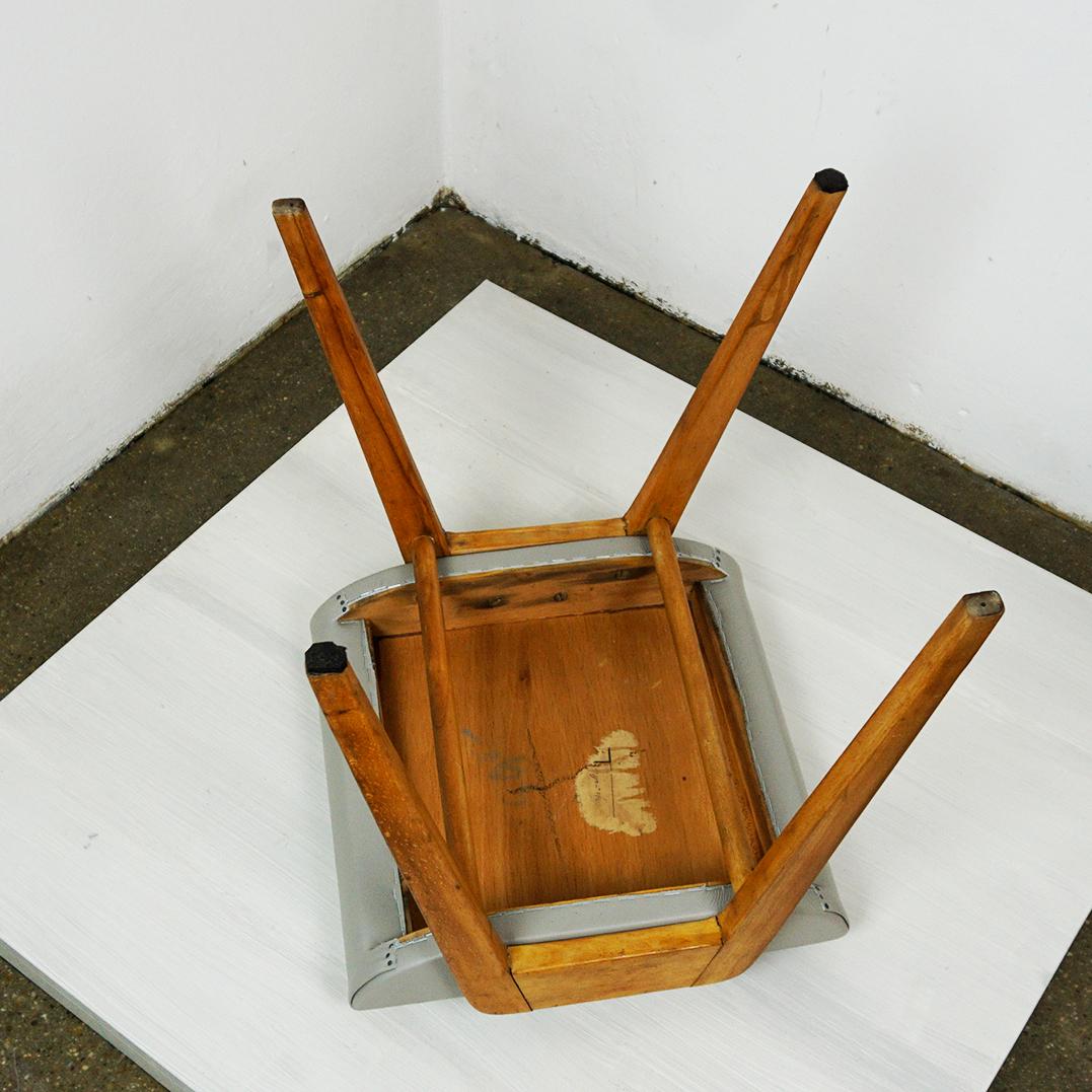 Pair of Austrian Mid-Century Beech Stacking Stools by Franz Schuster 4