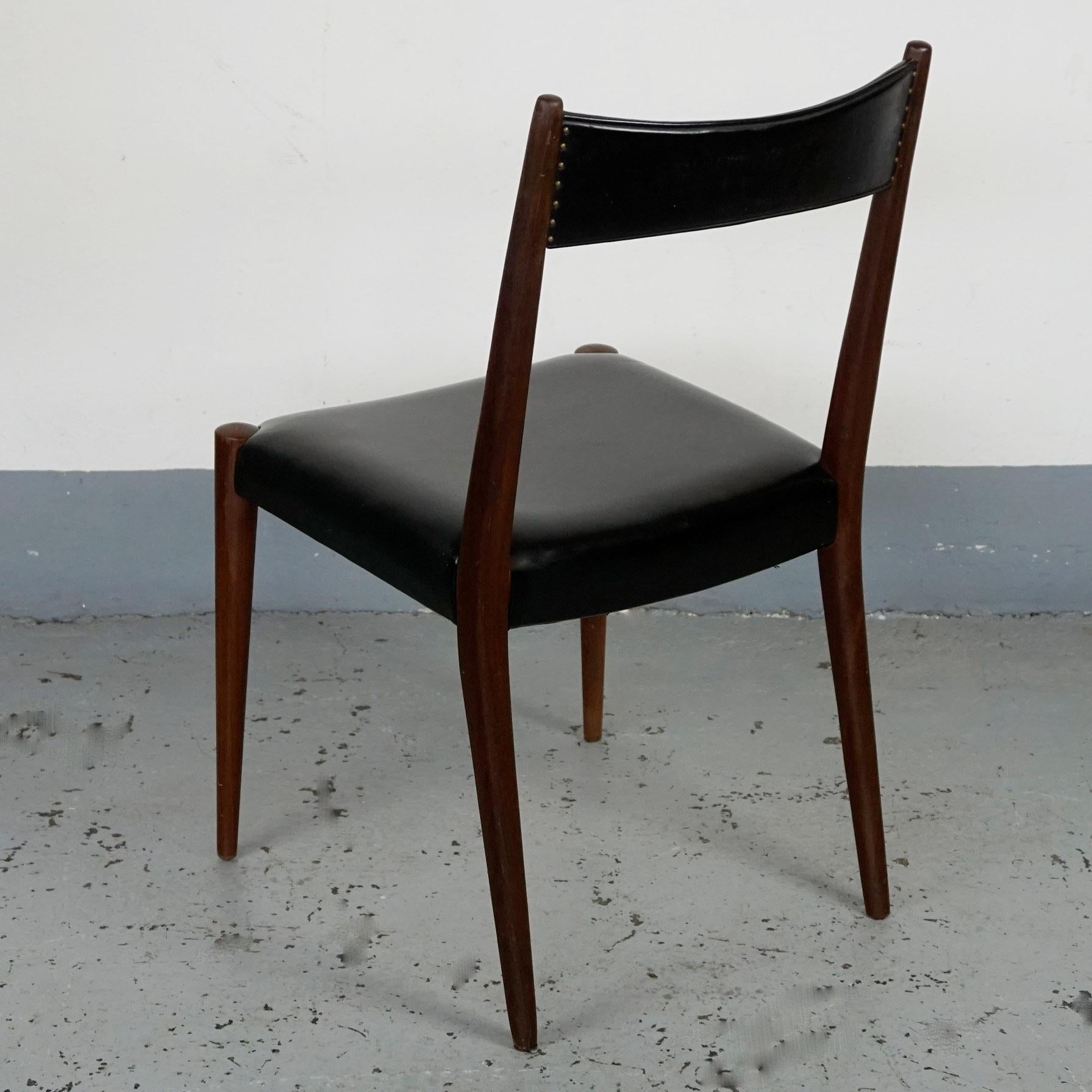 Mid-20th Century Pair of Austrian Midcentury Rosewood Dining Chairs by Anna Lülja Praun