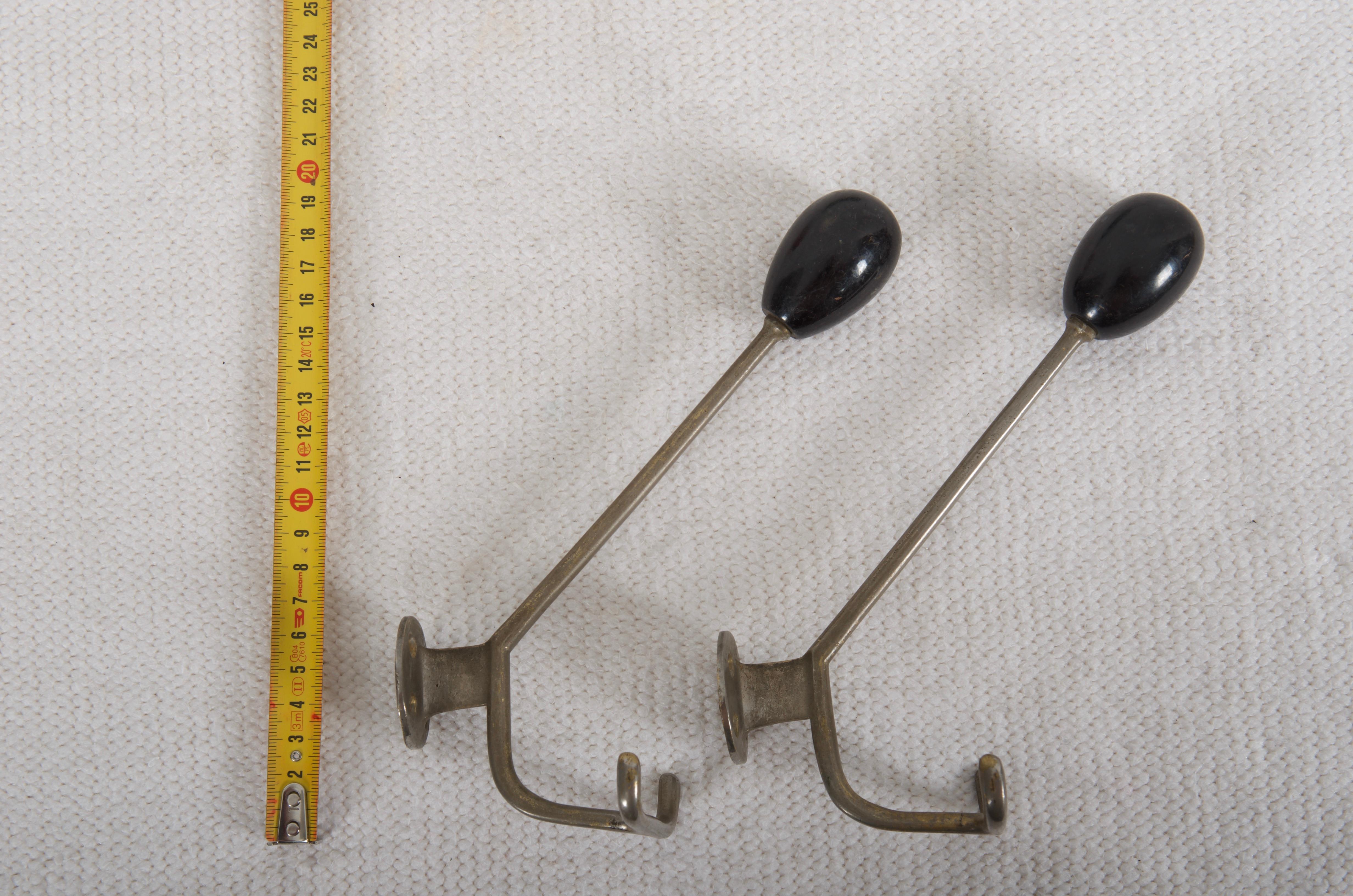 Mid-20th Century Pair of Austrian Midcentury Wall Hooks by Hagenauer For Sale