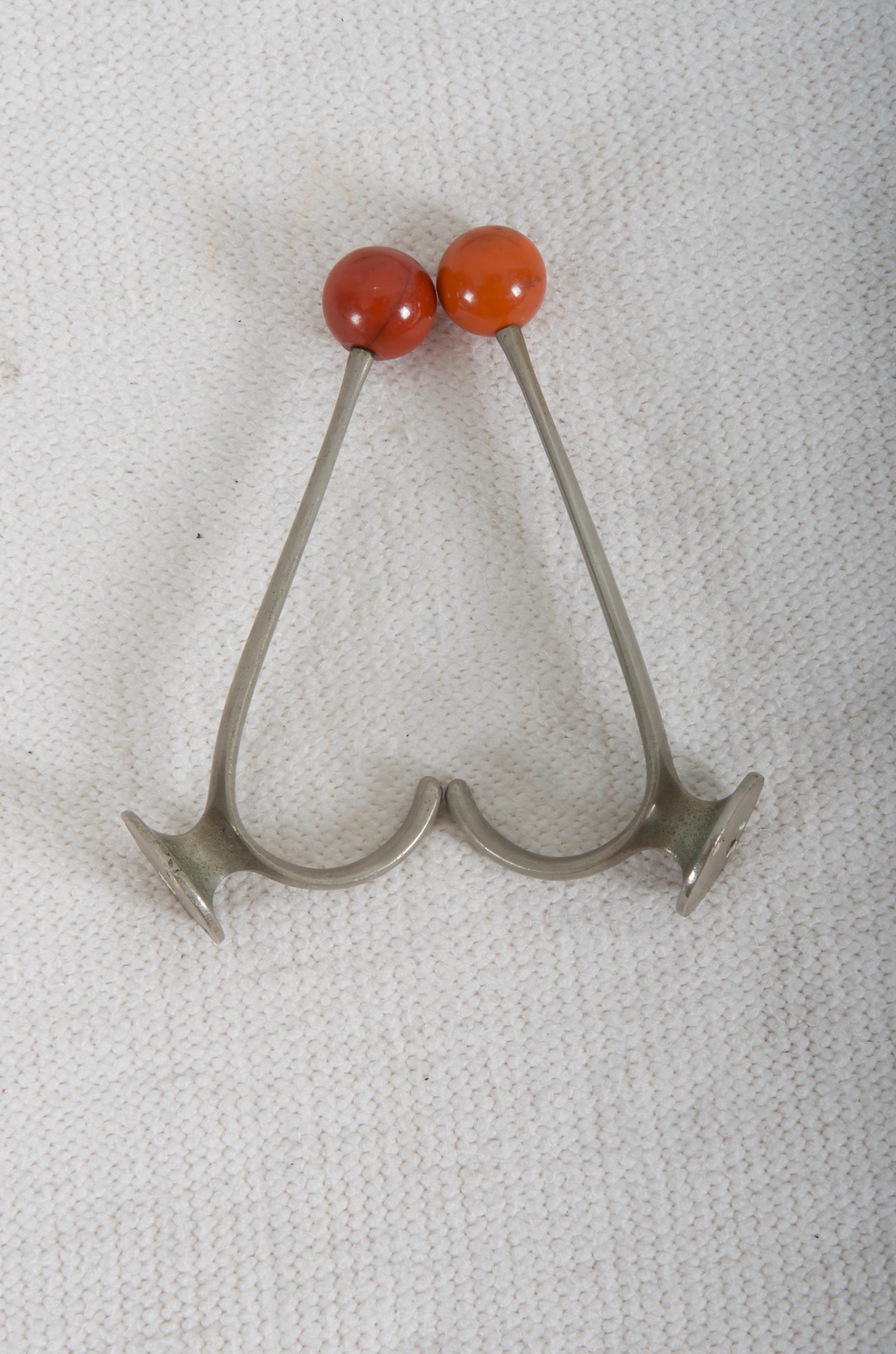 Pair of Austrian Midcentury Wall Hooks by Hagenauer 1