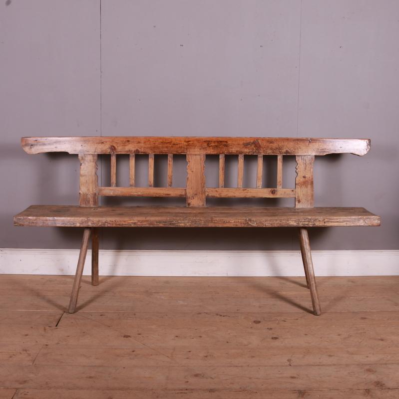 Pair of Austrian Pine Benches 5