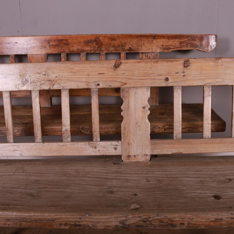 Pair of Austrian Pine Benches In Good Condition In Leamington Spa, Warwickshire
