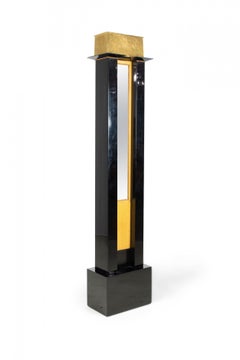 Pair of Austrian Secessionist Mirrored Pedestal Jardiniere Planters