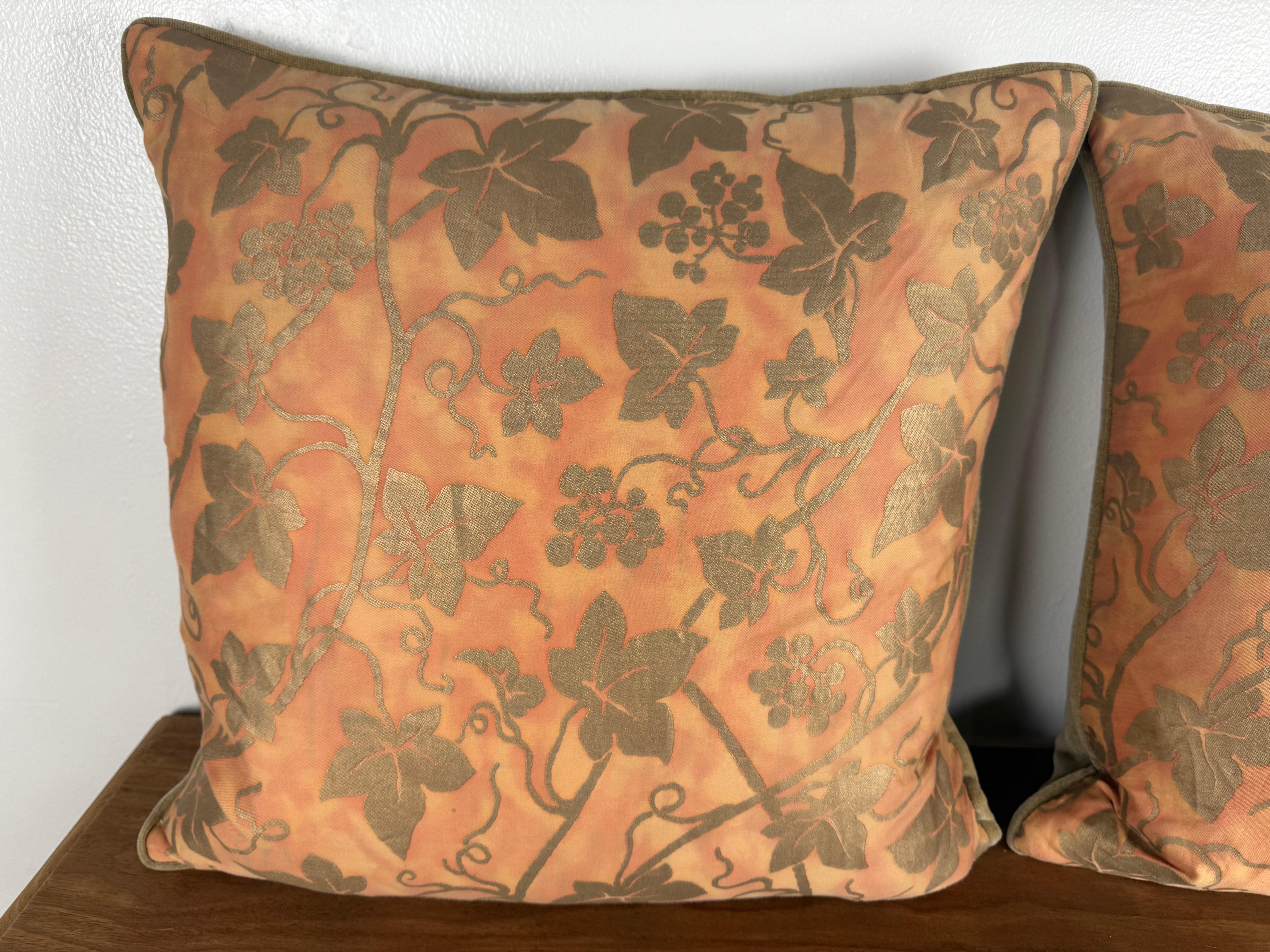 Cotone Coppia di autentici cuscini 