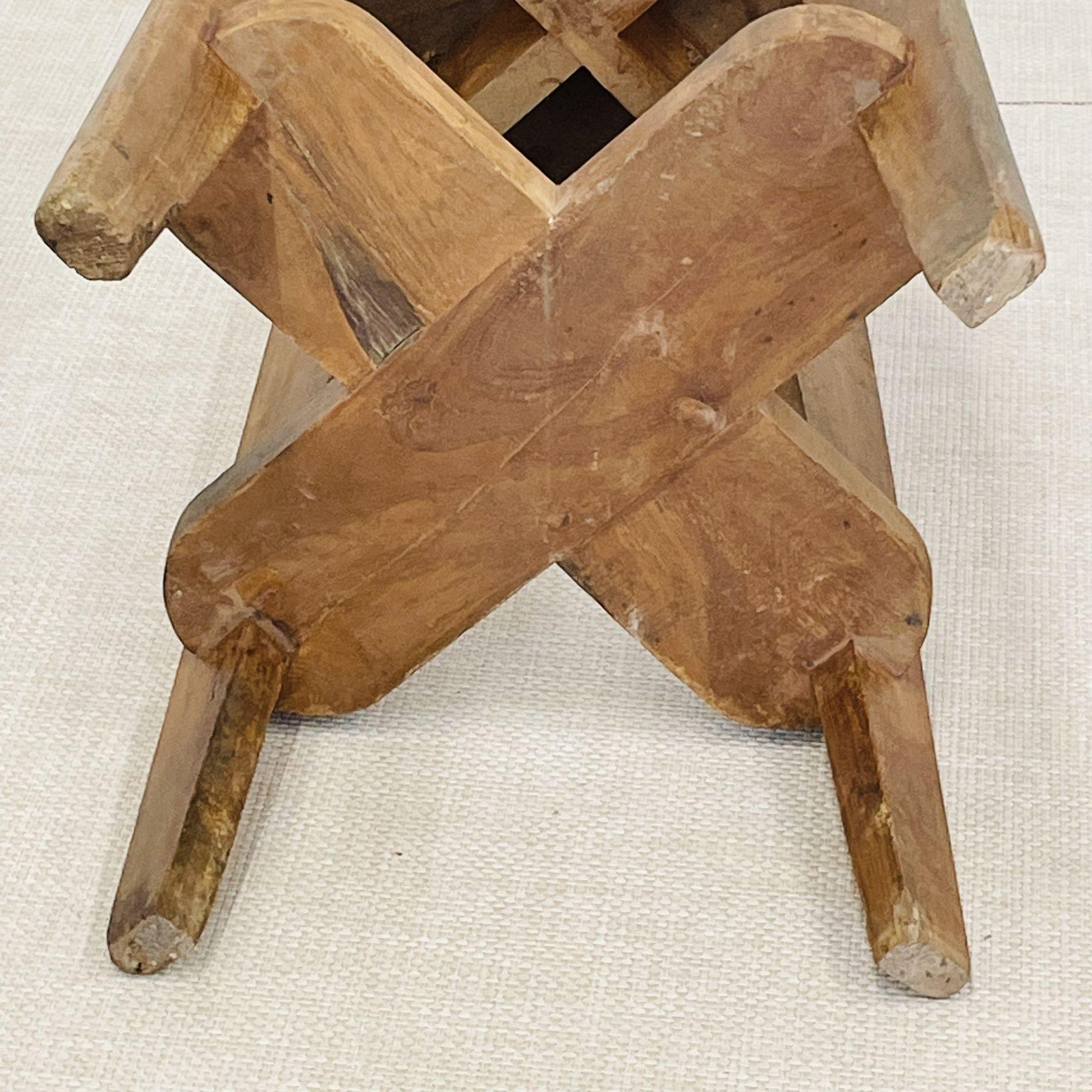 Pair of Authentic Pierre Jeanneret High Teak Bar Stools, Mid-Century Modern 7