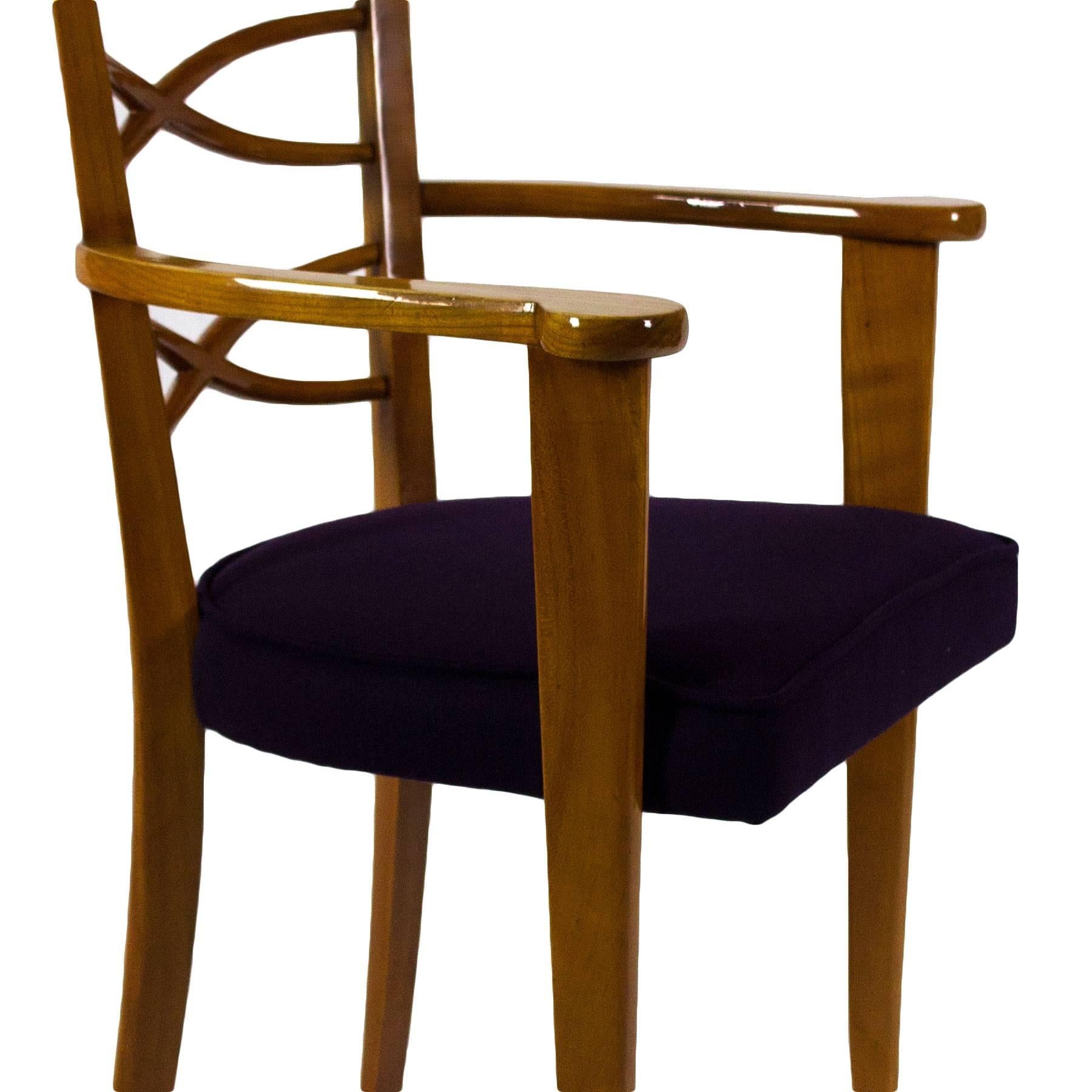 Paire de fauteuils auxiliaires ou de bureau, attribués à De Coene Frères - Belgique, années 1940 en vente 2
