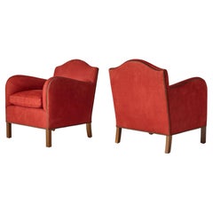 Pair of Ava Club Chairs in the Style of Frits Henningsen