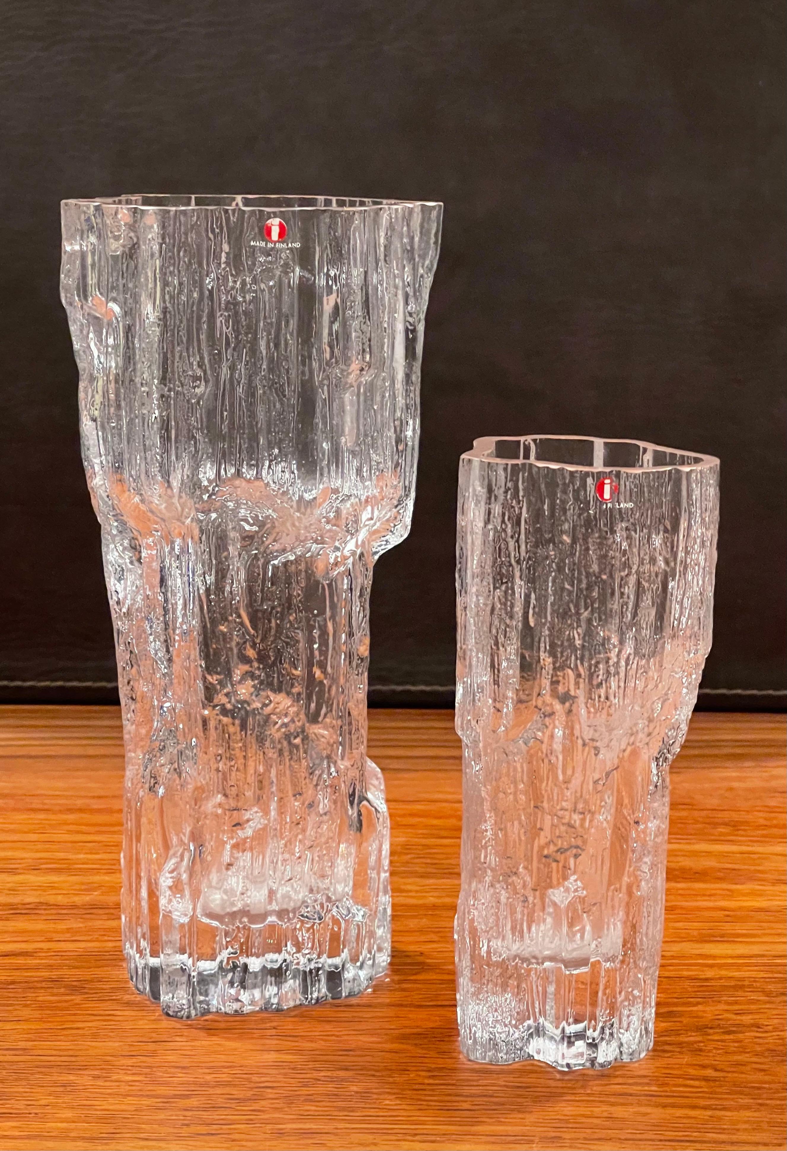 Ein Paar Eisglasvasen „Avena“ von Tapio Wirkkala für Iittala aus Finnland im Angebot 5