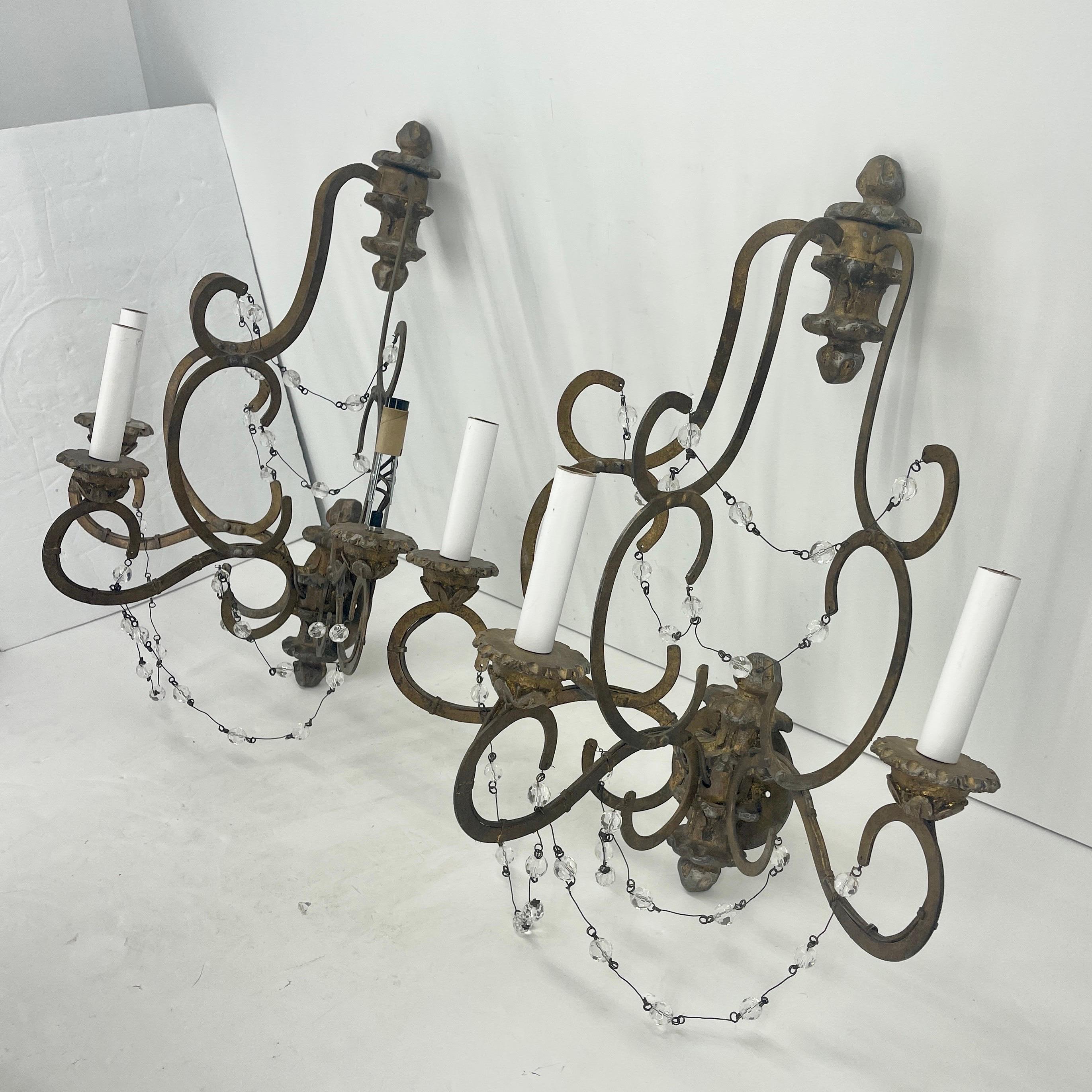 Pair of Avignon 3 Light Wall Sconces by Niermann Weeks 1