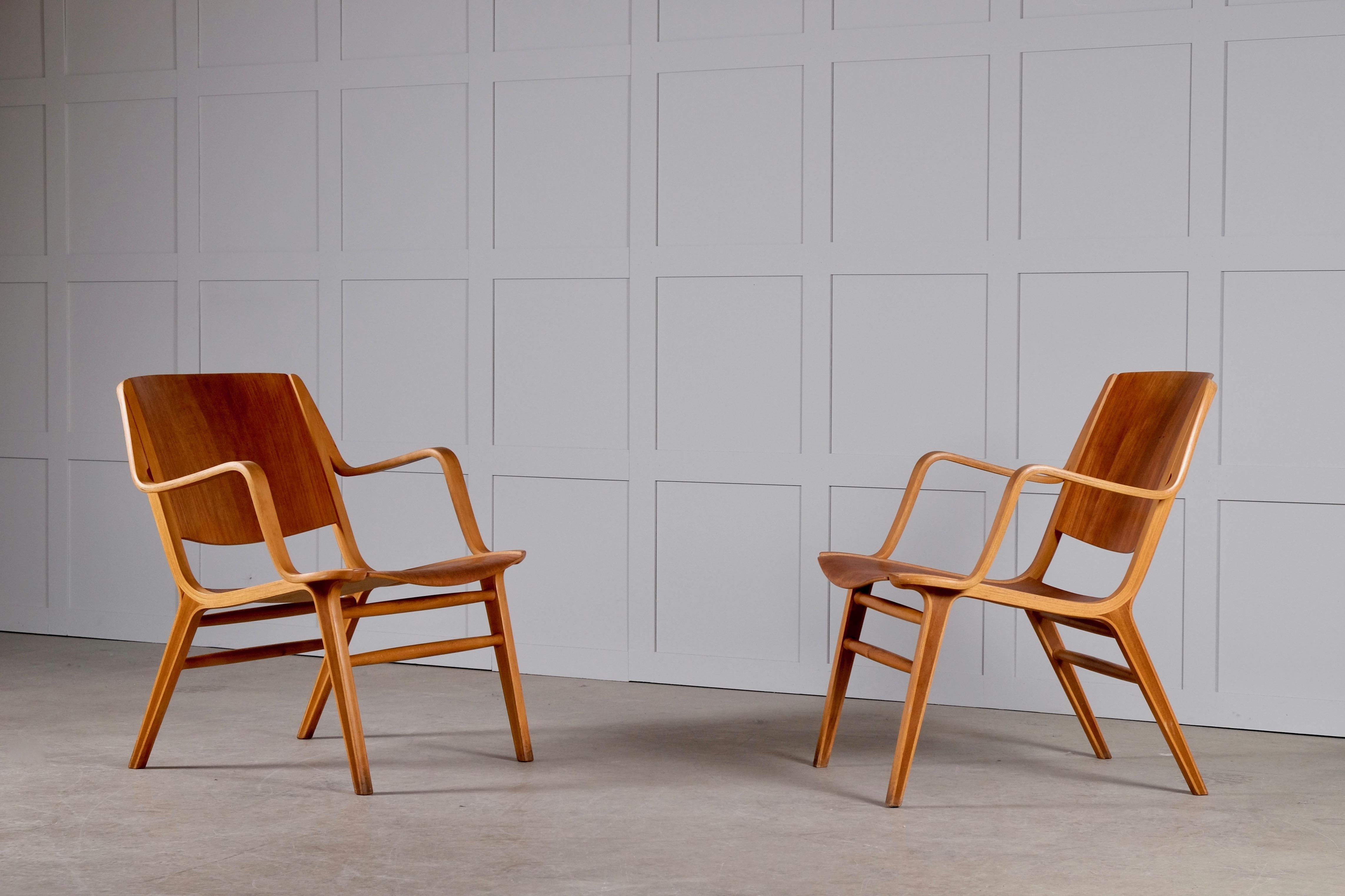 Pair of "Ax-chair" by Peter Hvidt and Orla Mølgaard Nielsen, Denmark, 1950s  For Sale at 1stDibs | ax stol, ax denmark