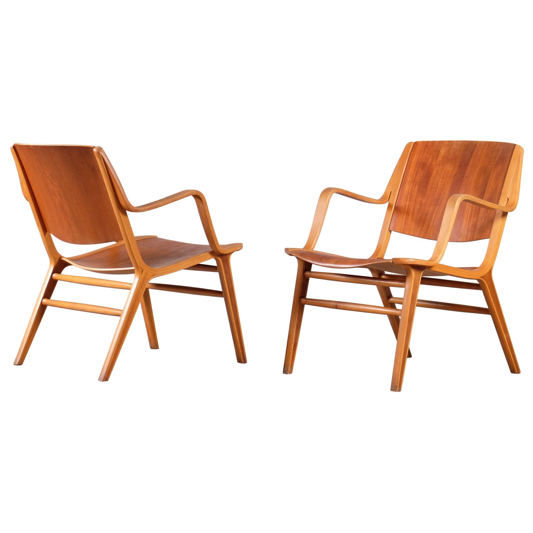 Pair of "Ax-chair" by Peter Hvidt & Orla Mølgaard Nielsen, Denmark, 1950s