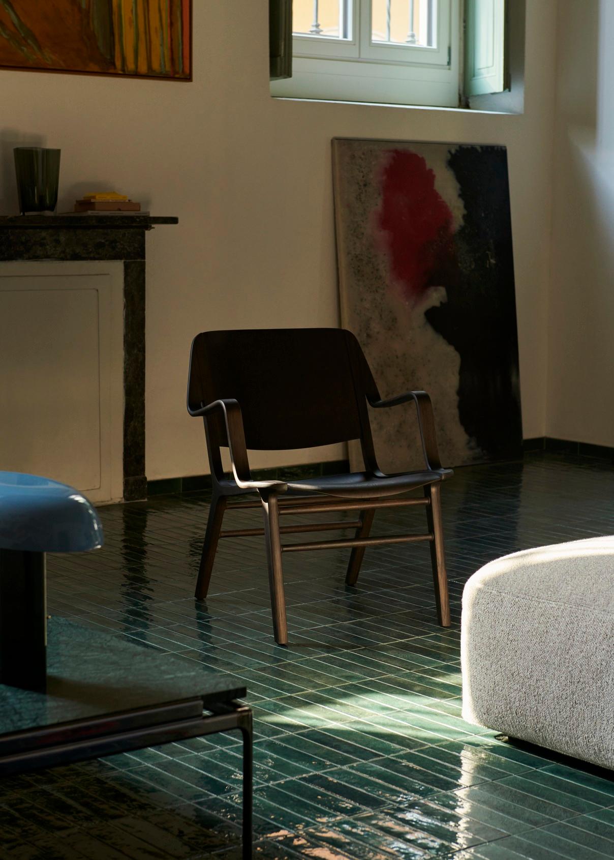 Paar AX Lounge Chairs -HM11- Eiche dunkel gebeizt, von Hvidt & Mølgaard für &T (Chinesisch) im Angebot