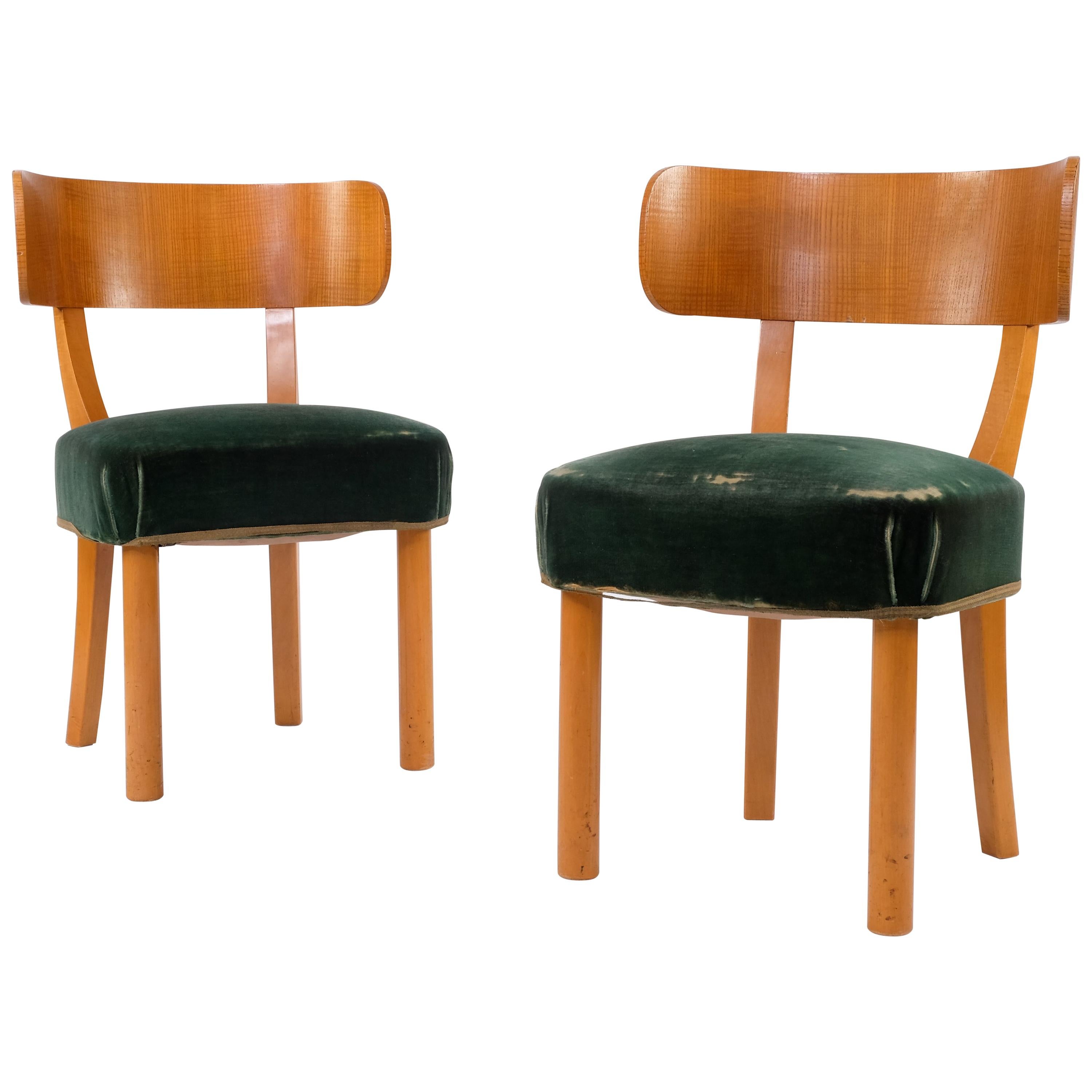 Pair of Axel-Einar Hjorth "Birka" Chairs by Nordiska Kompaniet, 1930s