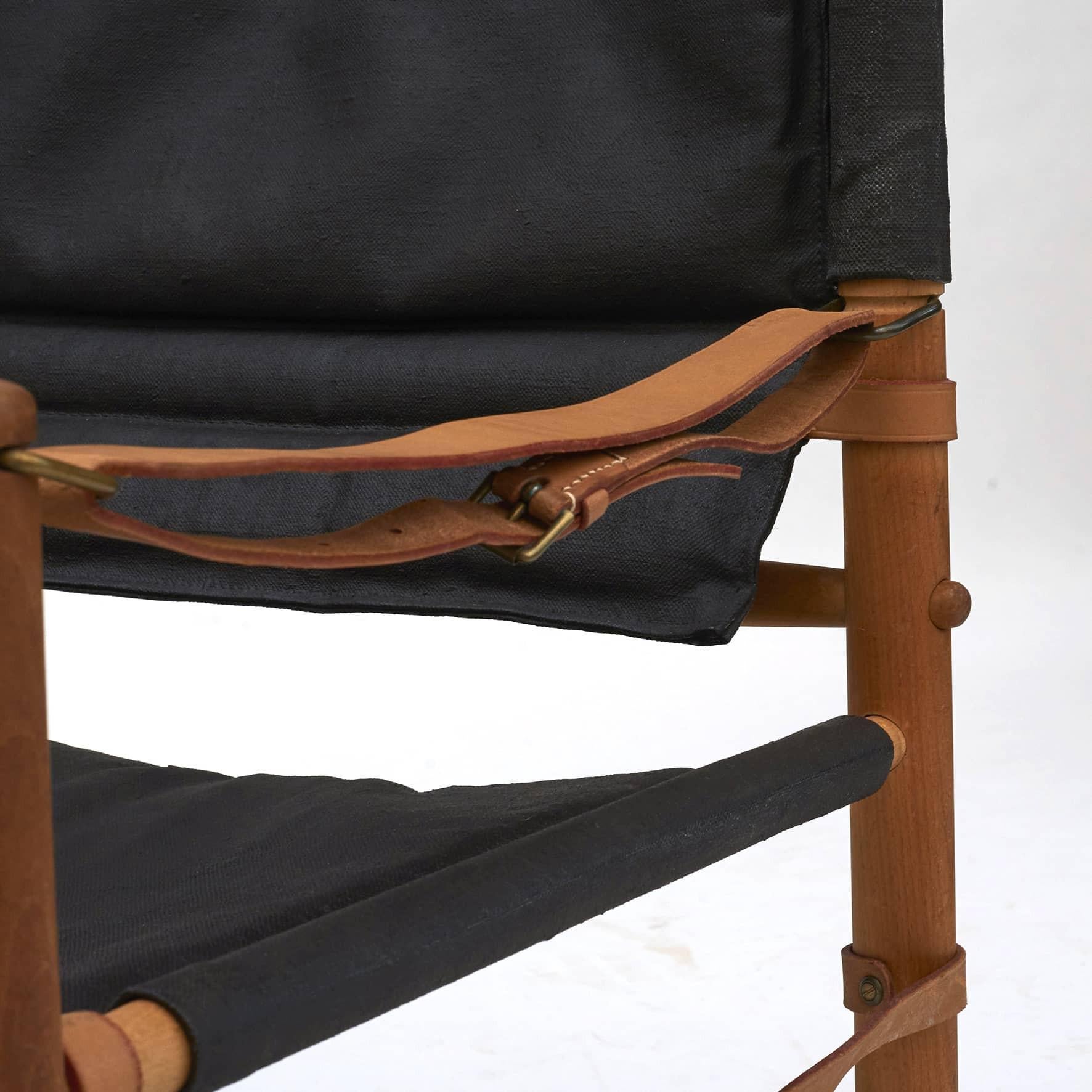 Leather Pair of Axel Thygesen Oasis Safari Chairs for Interna, Denmark, 1960's For Sale