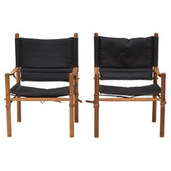 Pair of Axel Thygesen Oasis Safari Chairs for Interna, Denmark, 1960s