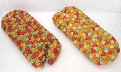 Pair of Ayala Serfaty Aqua Creations Tufted Leather Daybeds Benches Cots Organic