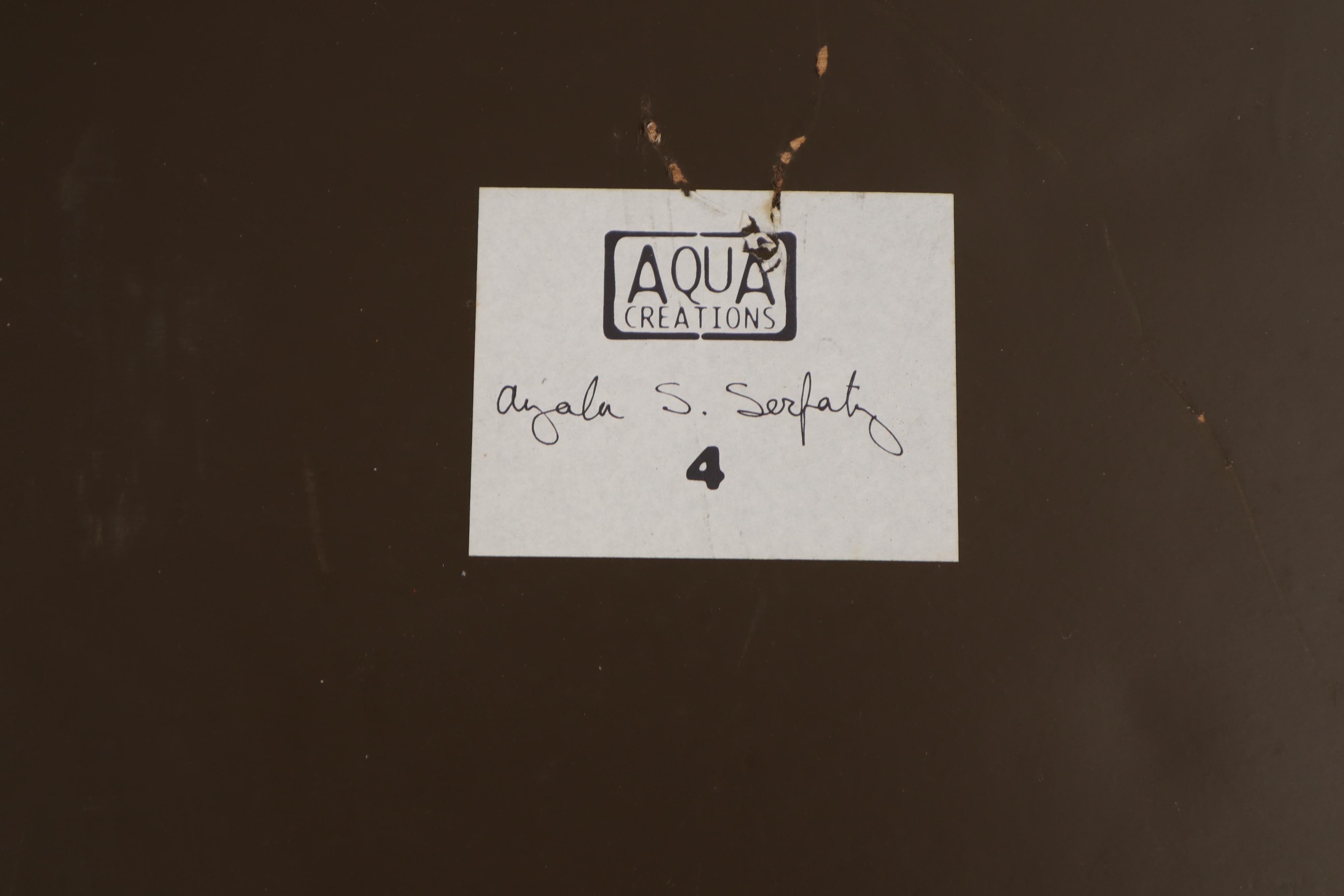 Paar Ayala Serfaty Aqua Kreationen getuftete Leder Daybeds Benches Cots Organische im Angebot 3
