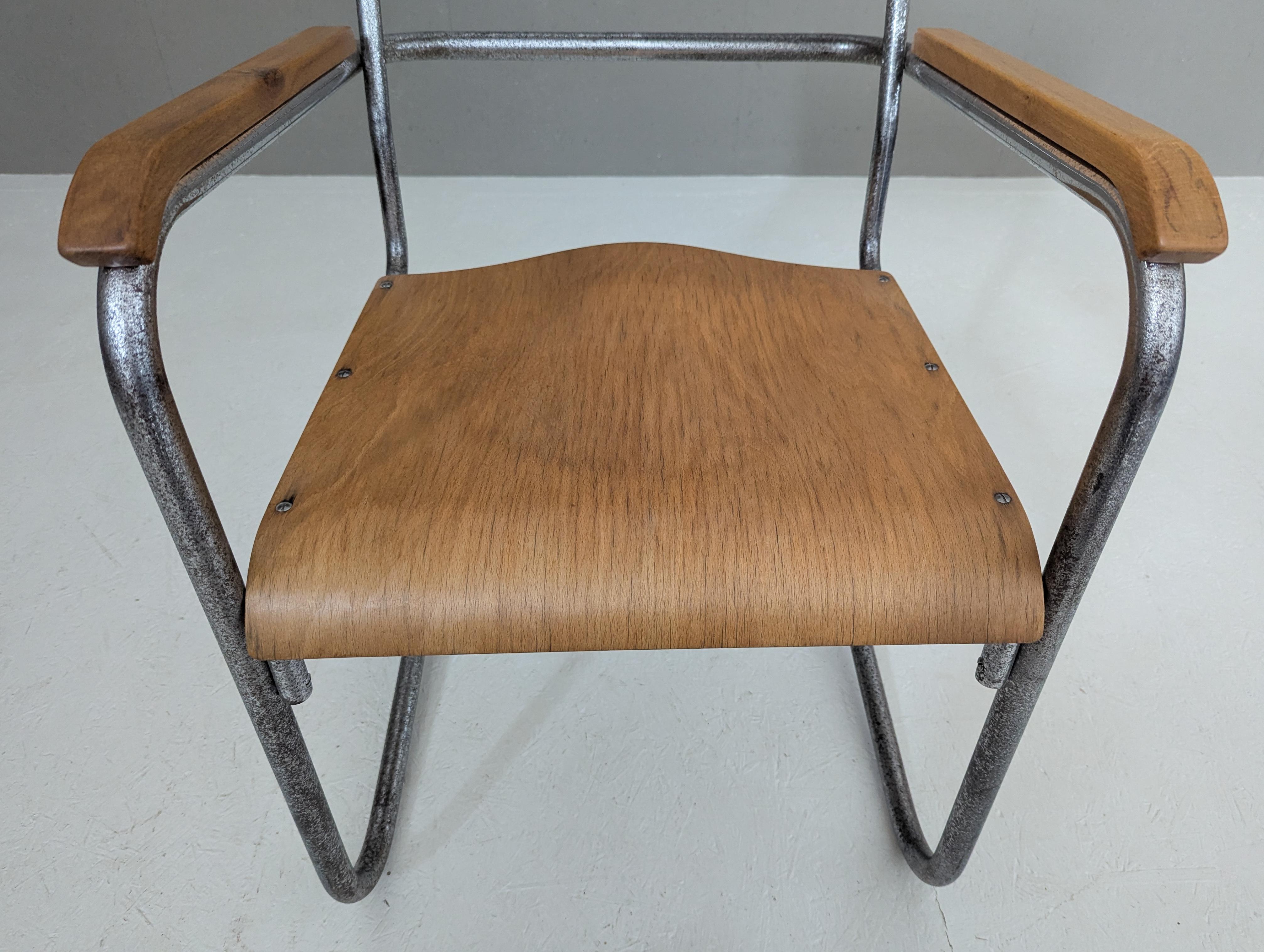 Pareja de sillones B 34 de Marcel Breuer para Samal & co. Años 30 en venta 3