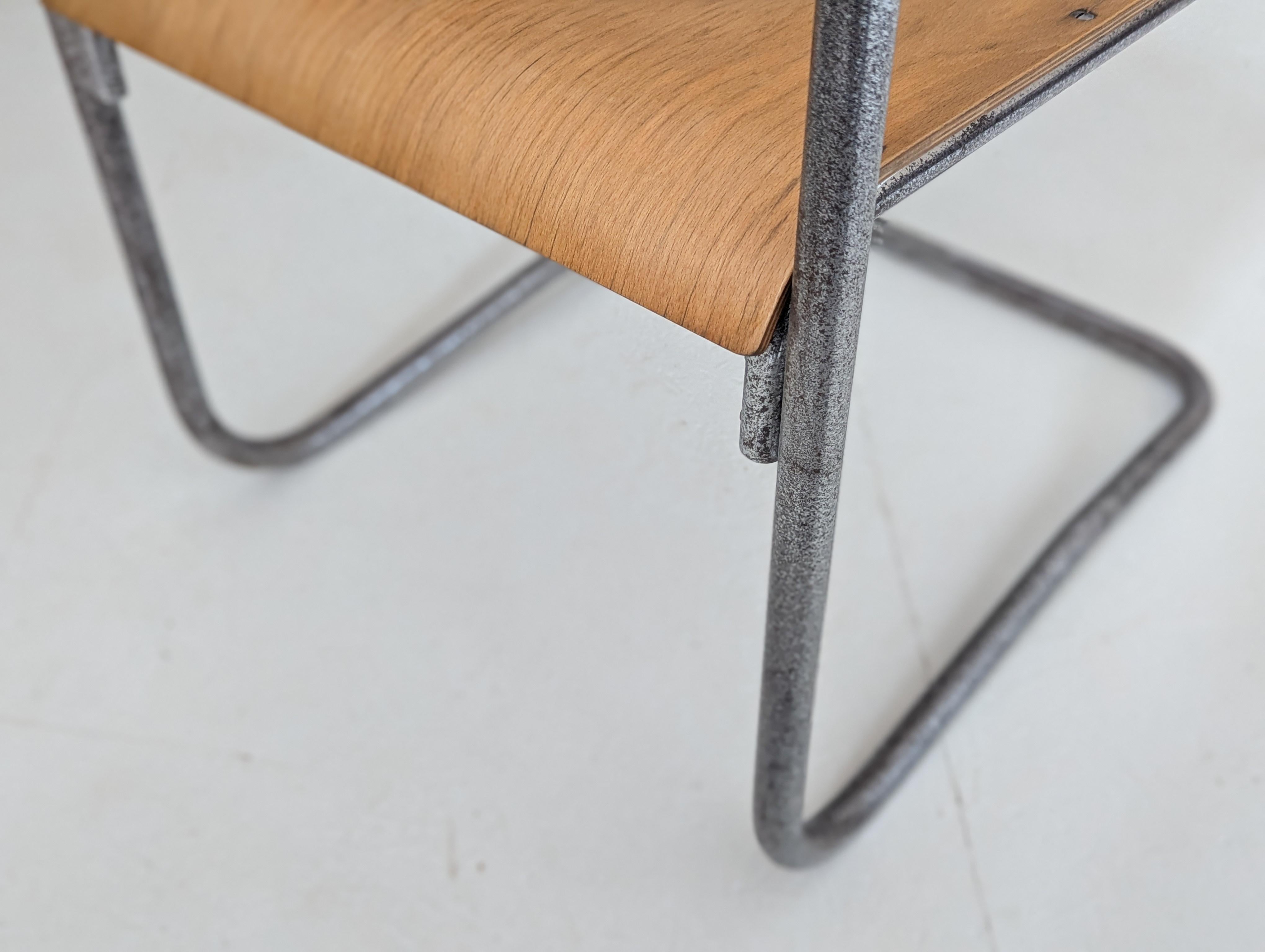 Pareja de sillones B 34 de Marcel Breuer para Samal & co. Años 30 en venta 8