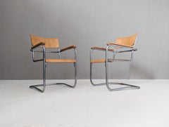 Pair of B 34 armchairs by Marcel Breuer for Samal & co. 1930s
