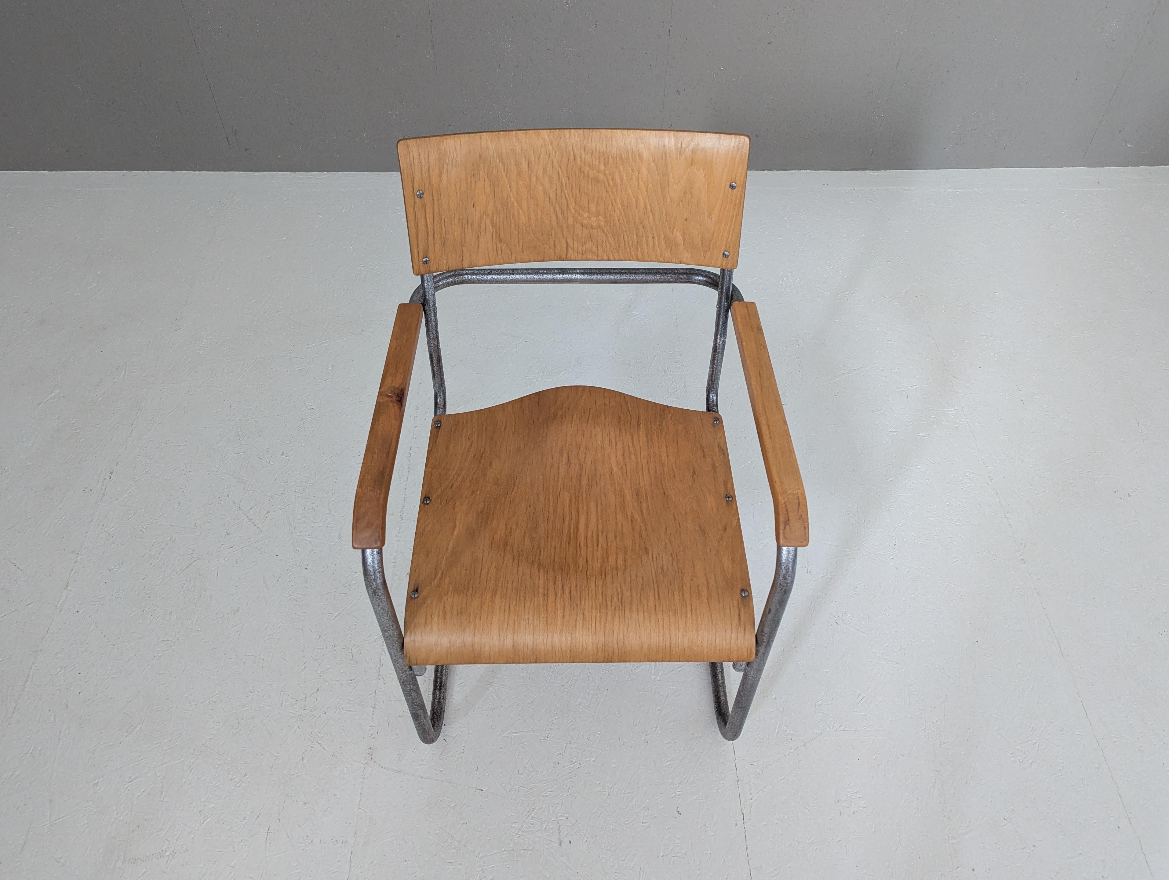 Pareja de sillones B 34 de Marcel Breuer para Samal & co. Años 30 en venta 2