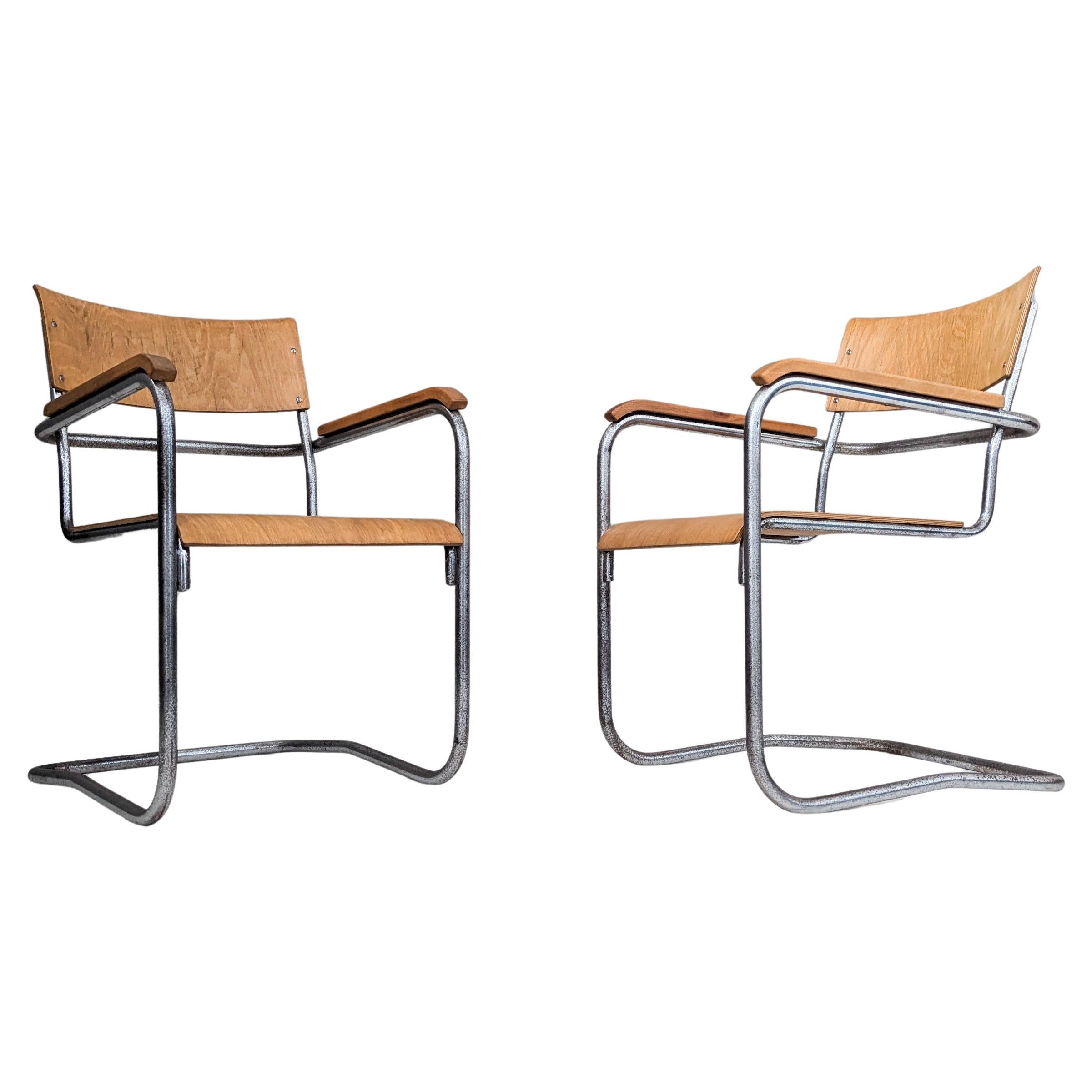 Paar B 34-Sessel von Marcel Breuer für Samal
Co. 1930er Jahre