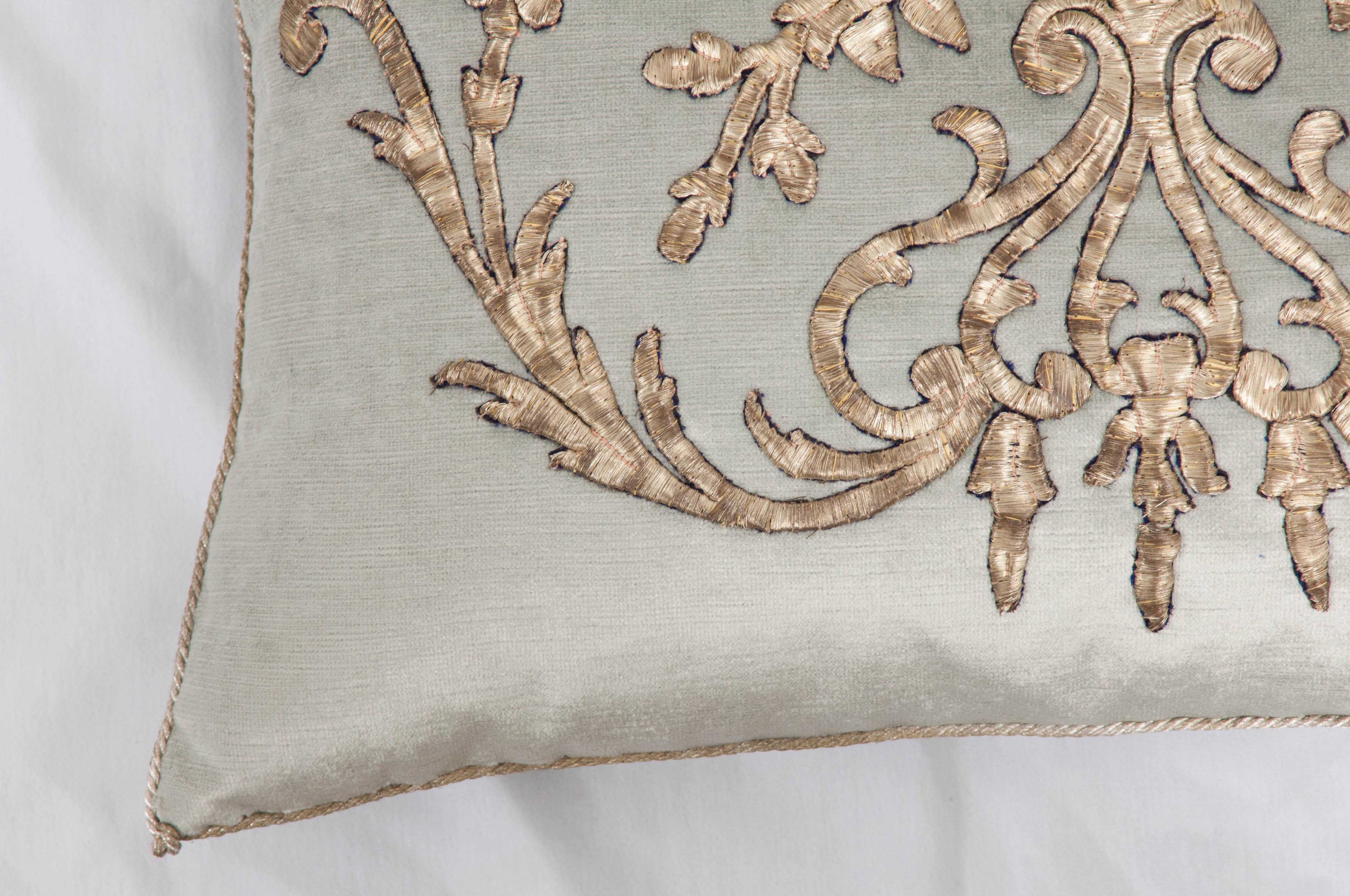 Pair of B. Viz Design Antique Textile Pillow In Good Condition In Baton Rouge, LA
