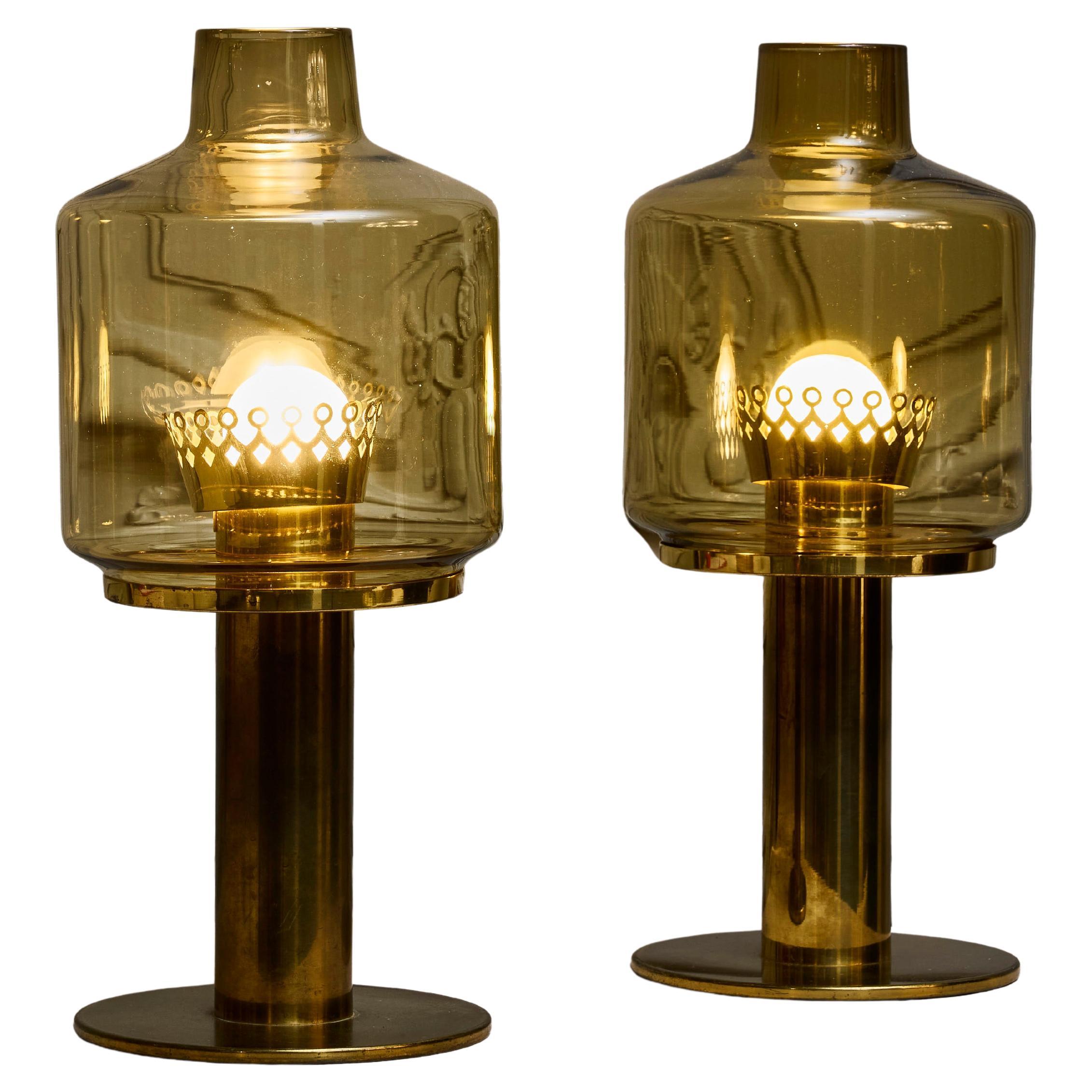 Paar B102 Tischlampen von Hans Agne Jakobsson