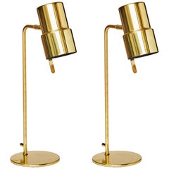 Pair of B195/2 Brass Table Lamps by Hans Agne Jakobsson