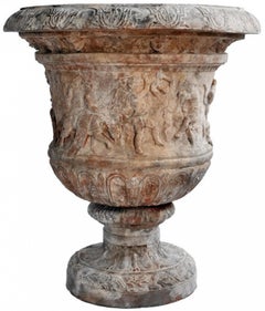 PAIR OF BACCANALE ROMAN VASE (LOUVRE COLLECTION) REPRODUCTION 21th Century