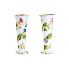 Pair of Baccarat 19th c. Opaline Vases