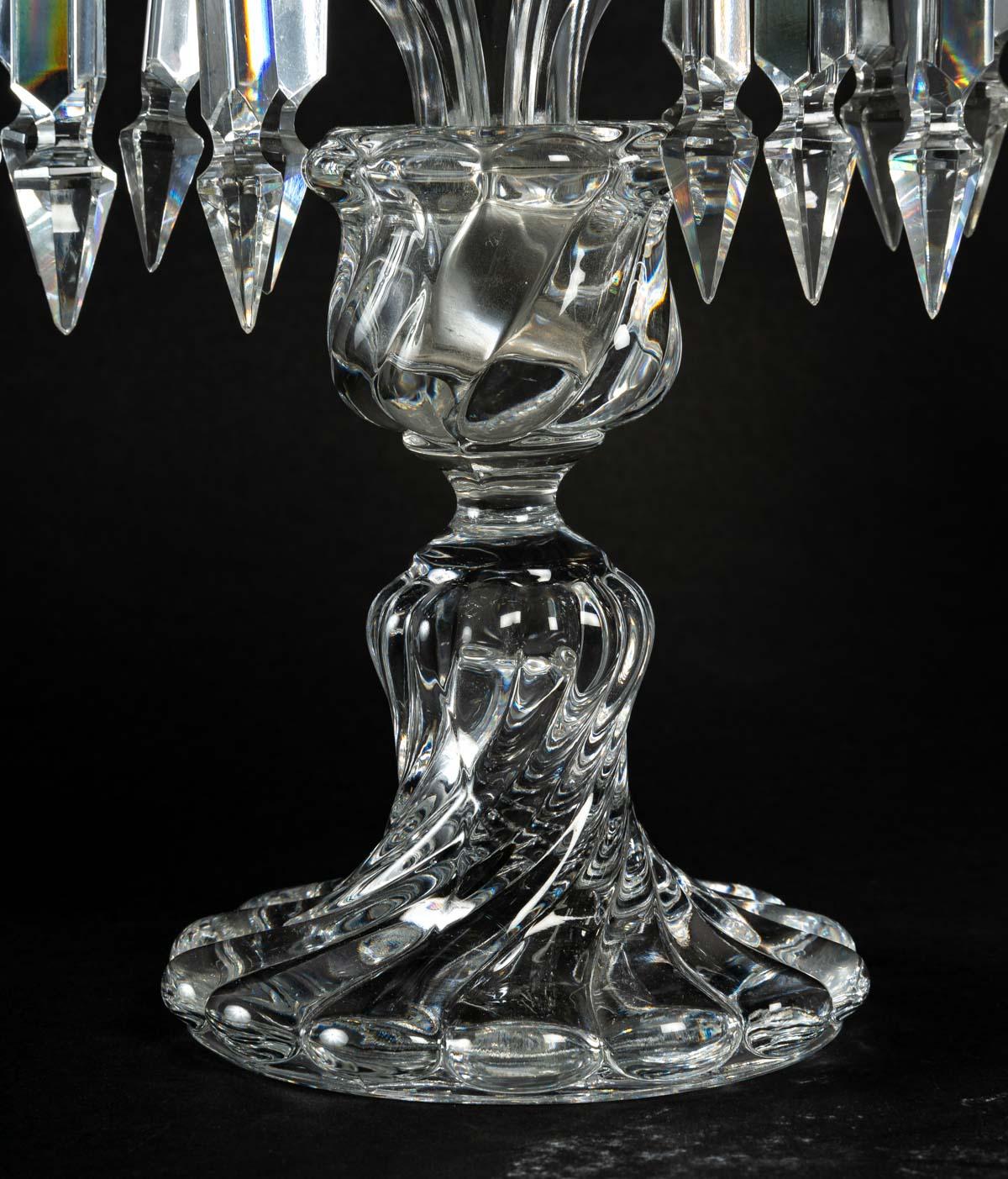 vintage baccarat crystal candlesticks