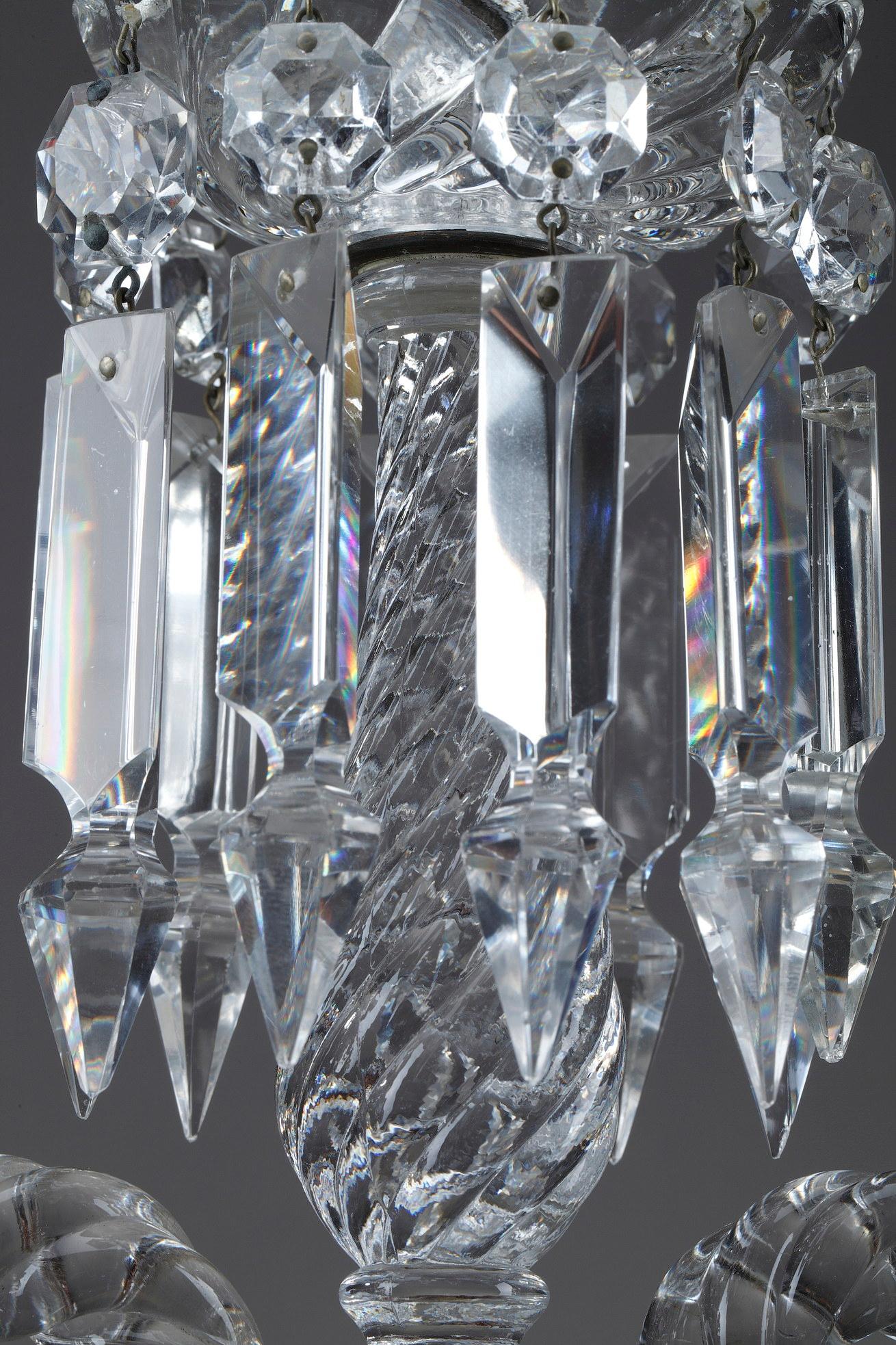 Pair of Baccarat Crystal Candelabra 3