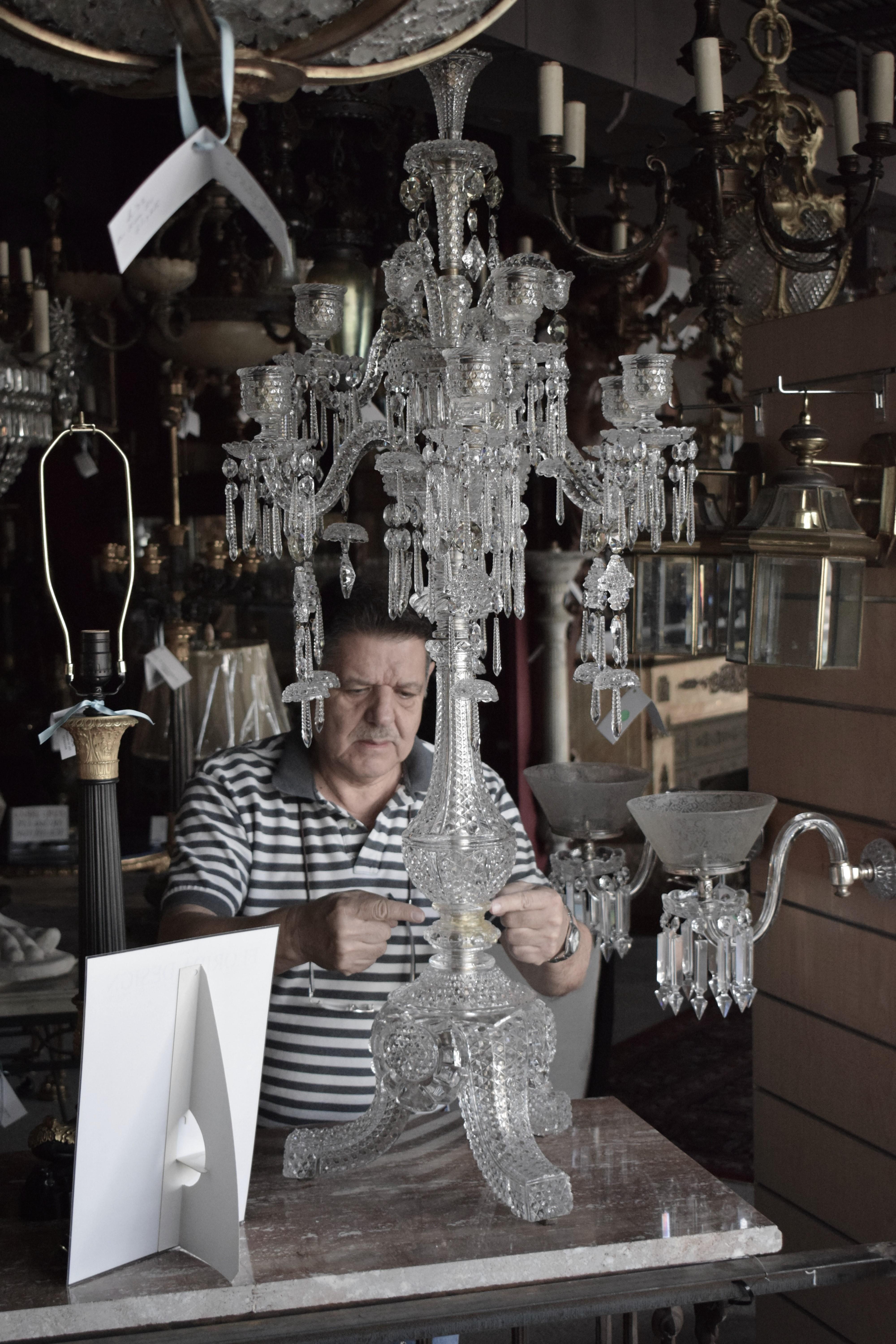 Cristalleries de Baccarat. A pair of Magnificent Crystal Candelabra.  circa 1880 For Sale 10
