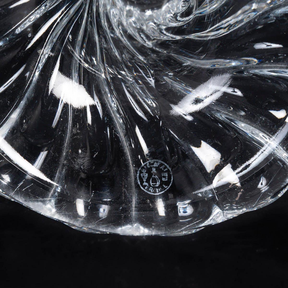 Pair of Baccarat Crystal Candle Holders, Early 20th Century, Napoleon III Style. For Sale 2