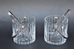 Pair of Baccarat Crystal Ice Buckets