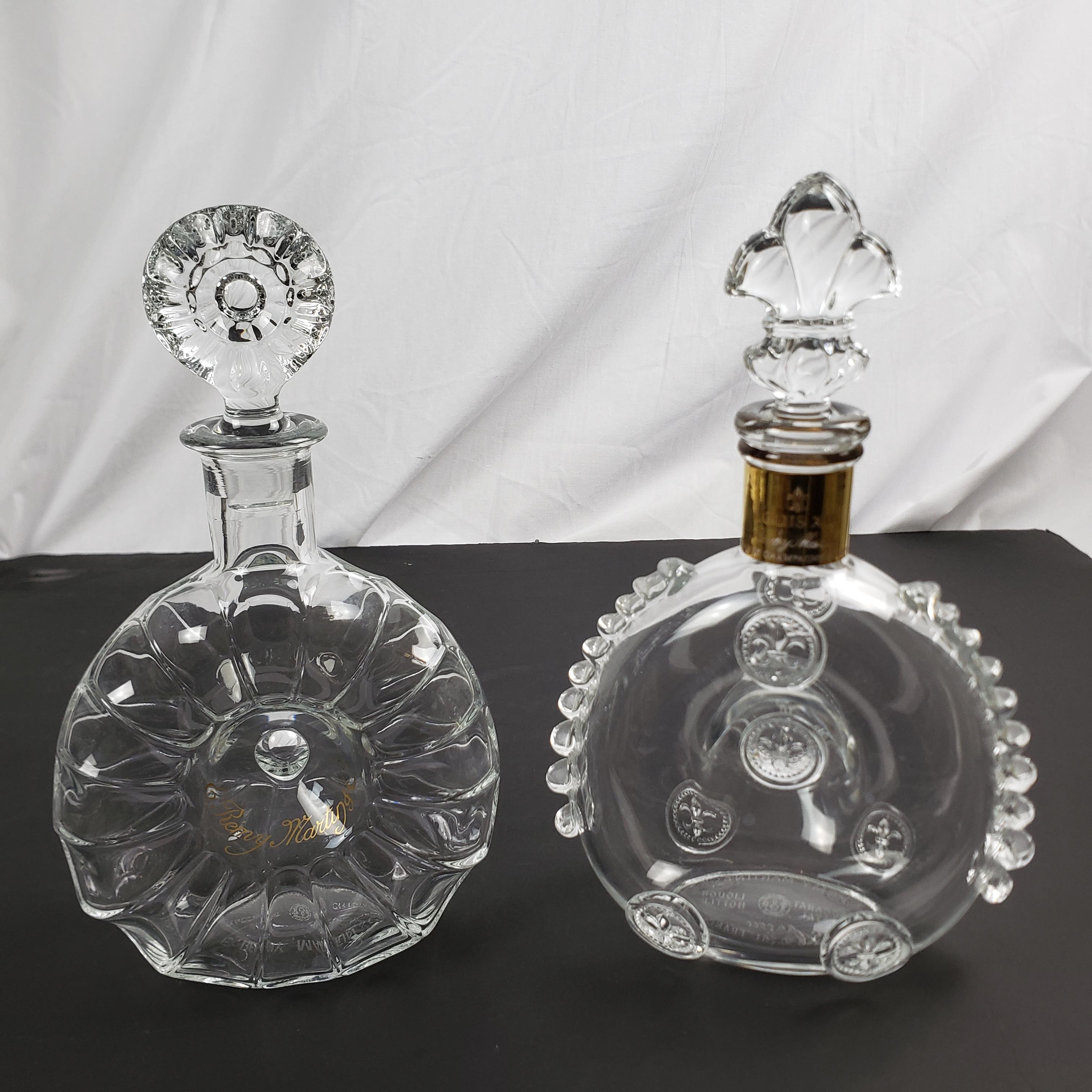 Pair of Baccarat Crystal Mid-Century Remy Martin Liquor Bottles or Decanters For Sale 6