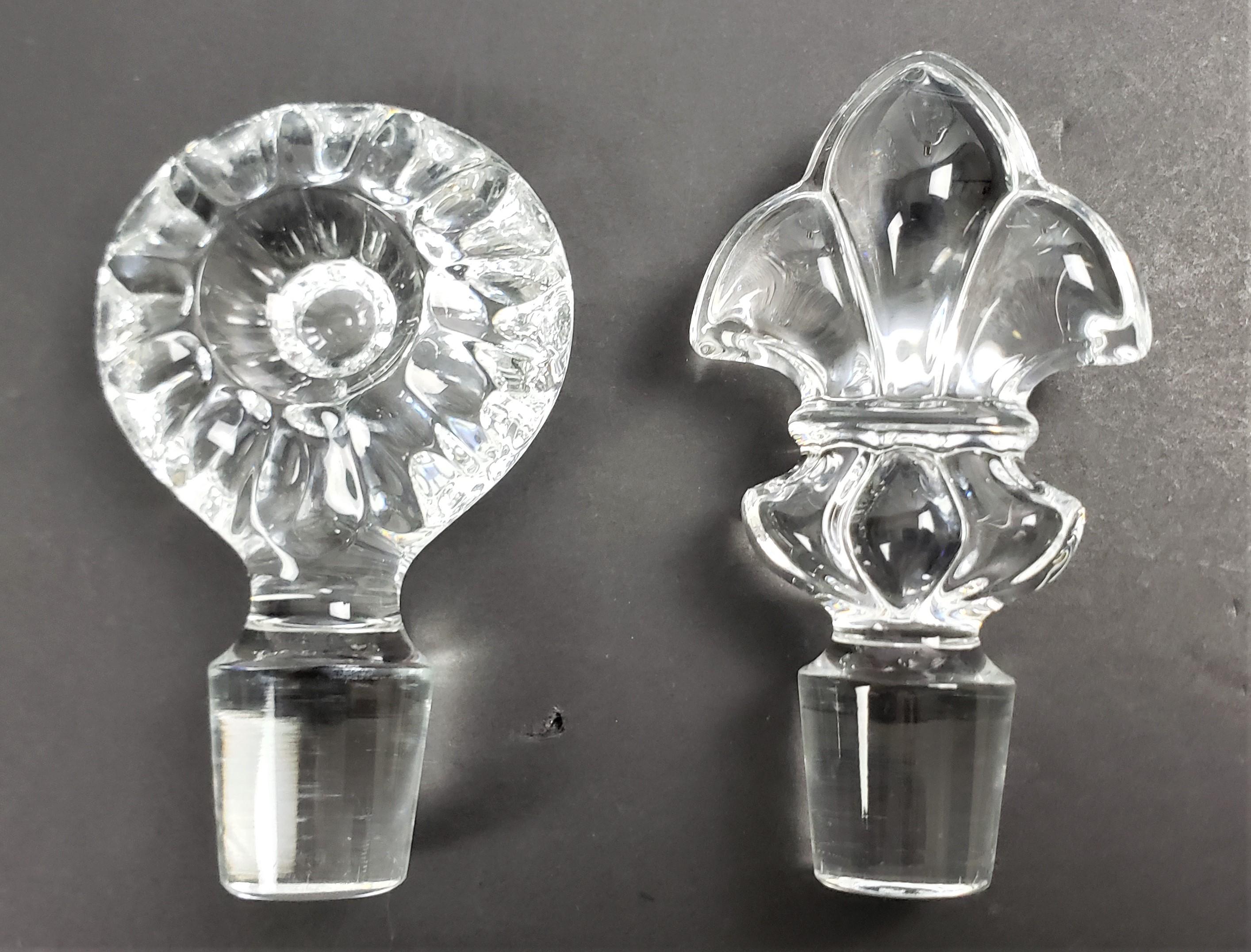 Machine-Made Pair of Baccarat Crystal Mid-Century Remy Martin Liquor Bottles or Decanters For Sale