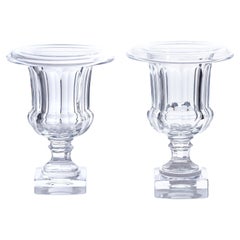Pair of Baccarat Crystal Urns c1930s