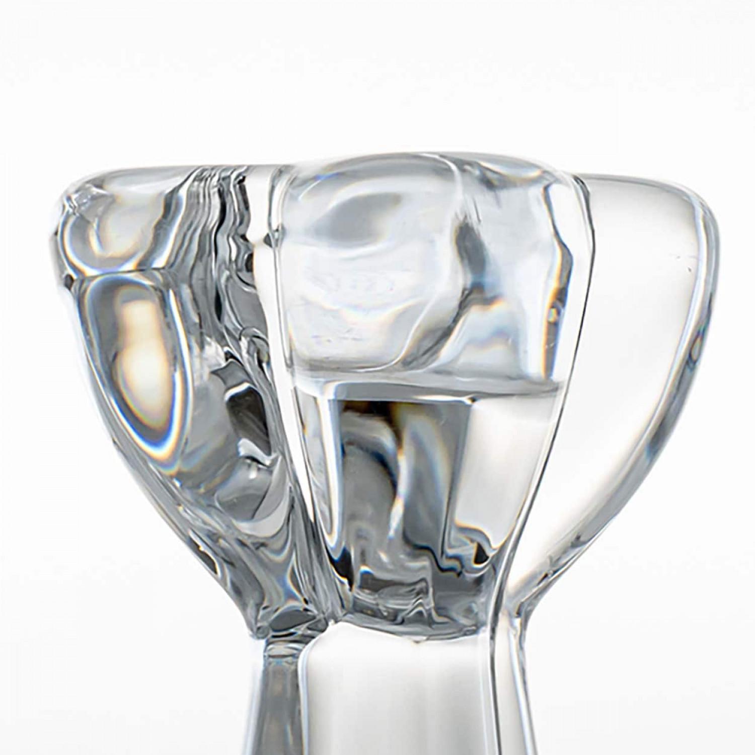 Cristallo Coppia di portacandele in cristallo trasparente Baccarat Diomede, Francia in vendita