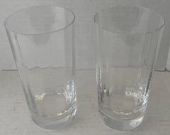 Pair of Baccarat France Capri Optic Highball Glasses