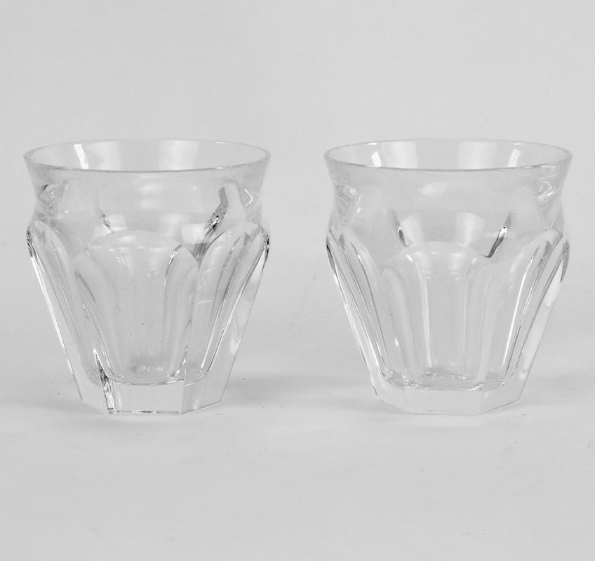 Mid-Century Modern Pair of Baccarat Harcourt Talleyrand Espresso/ Liqueur Glasses