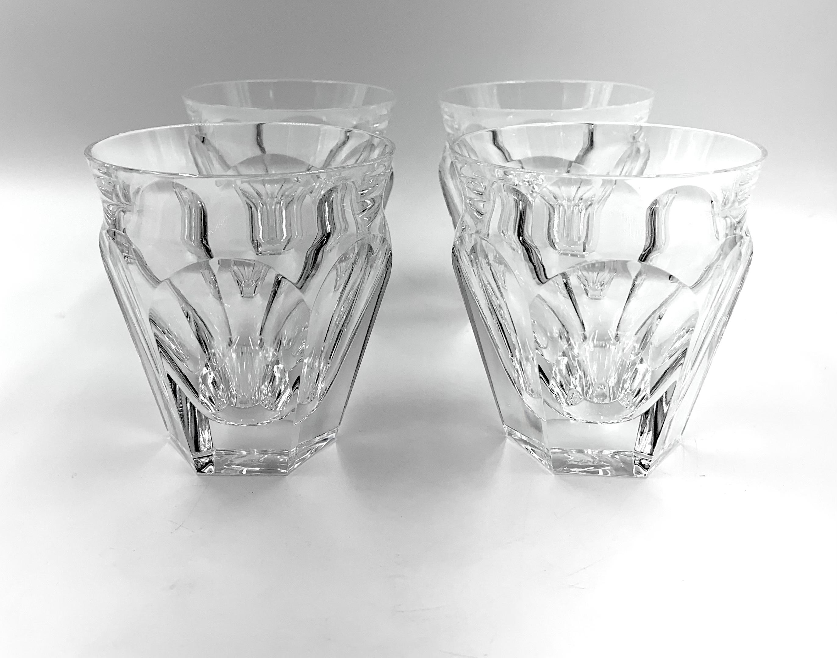 French Pair of Baccarat Harcourt Talleyrand Whiskey Glasses