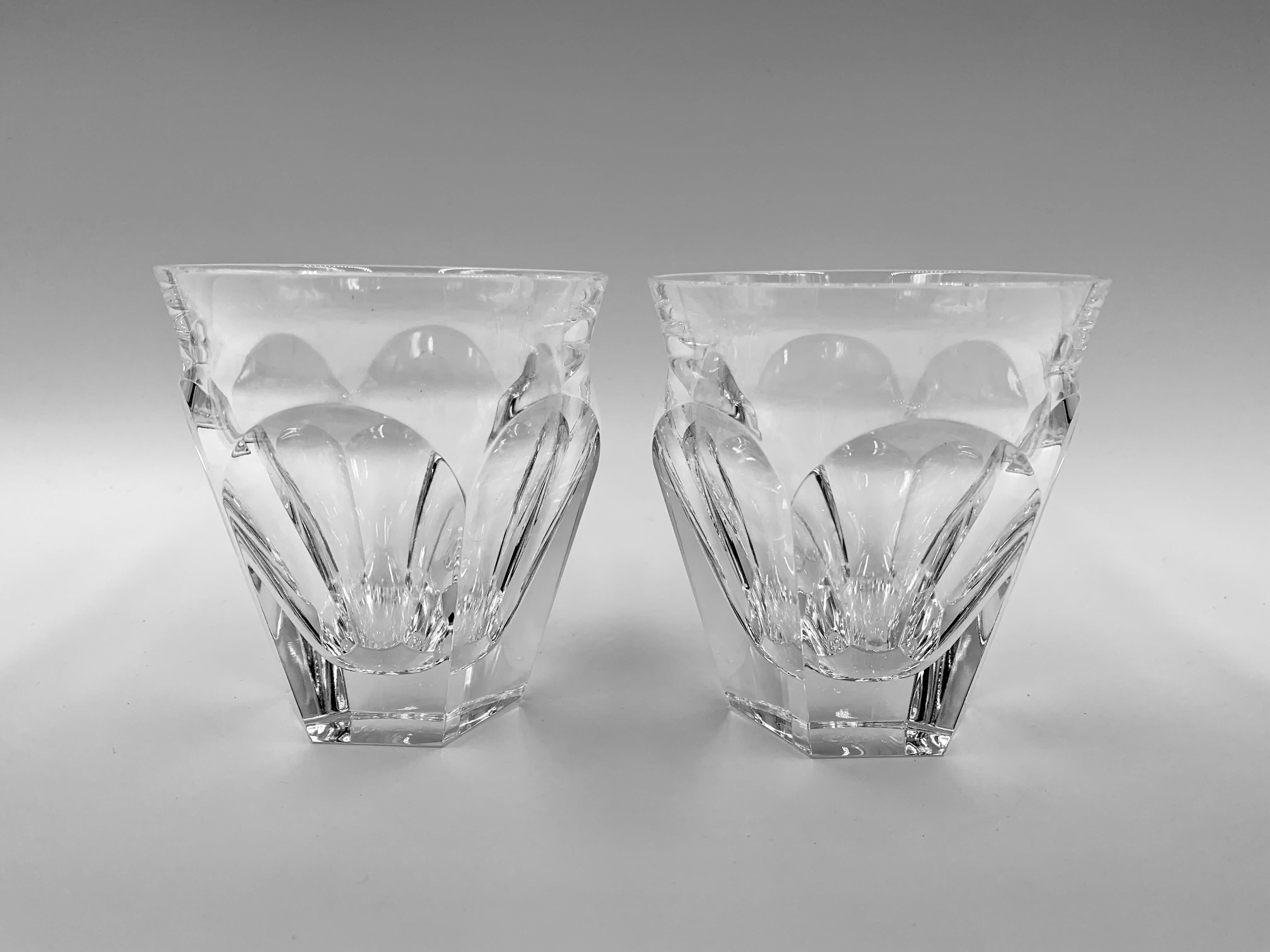 Pair of Baccarat Harcourt Talleyrand Whiskey Glasses In Good Condition In New York, NY