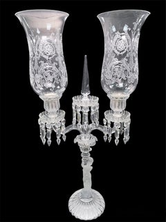 Pair of Baccarat “L’Enfant” Crystal Candelabras