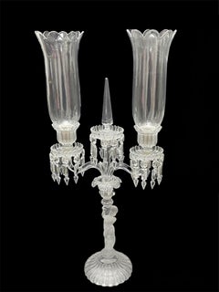 Pair of Baccarat “L’Enfant” Crystal Candelabras