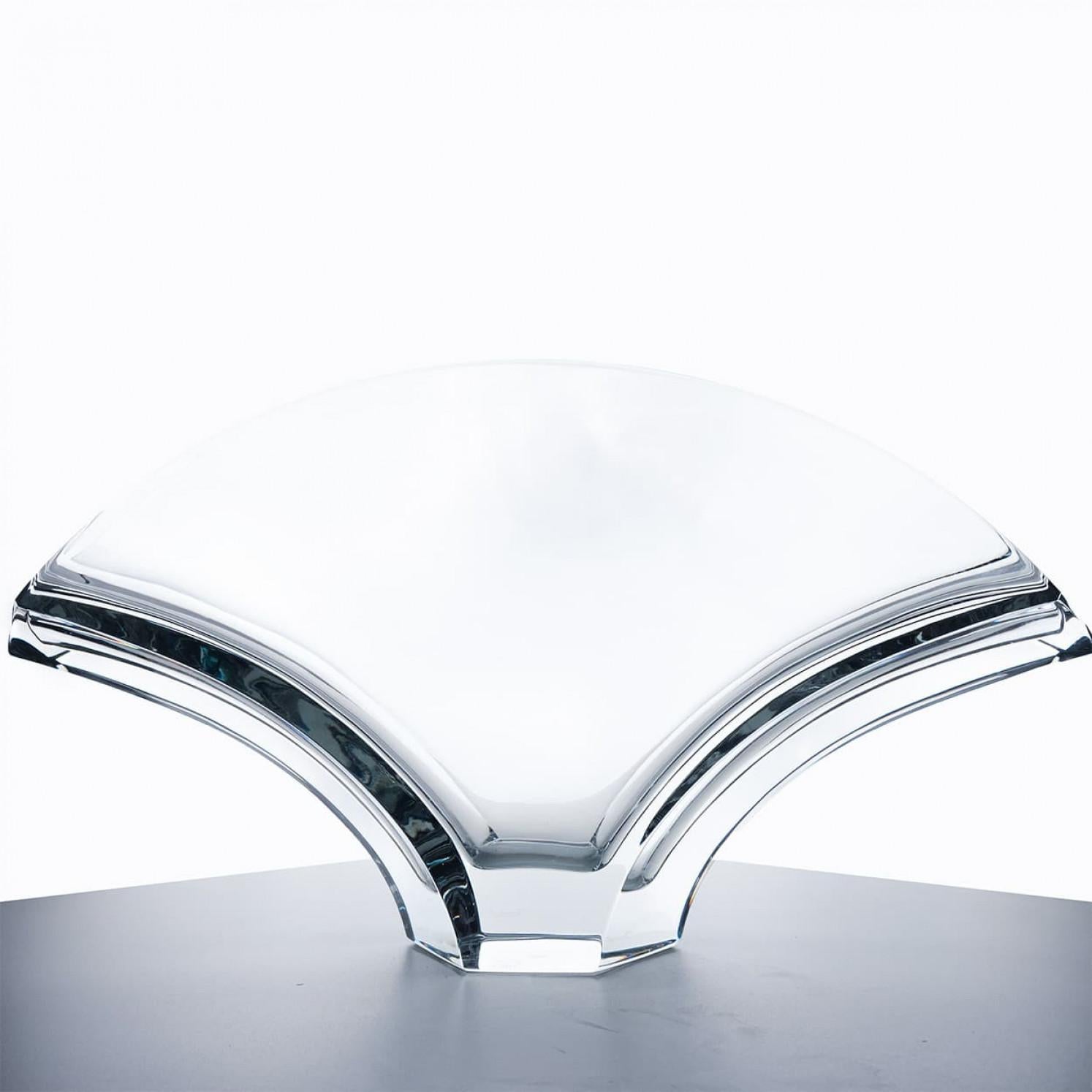Paire de vases en cristal Ginkgo signés Baccarat, France en vente 3