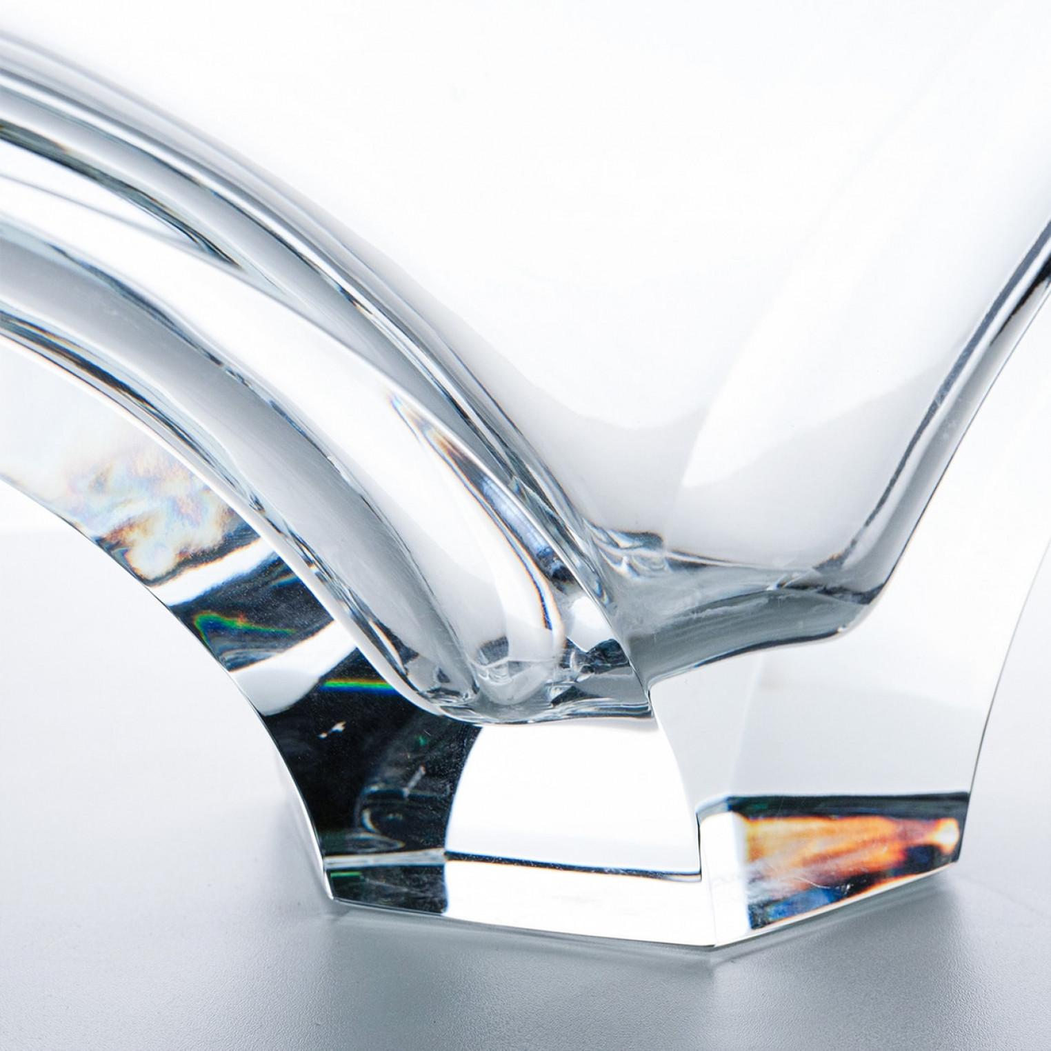 Paire de vases en cristal Ginkgo signés Baccarat, France en vente 4